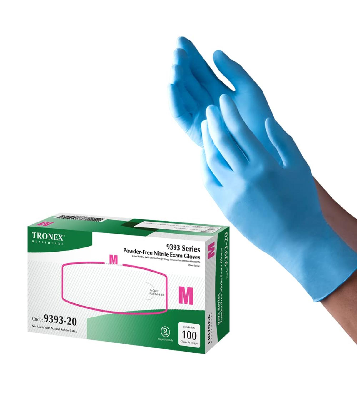 1000 Pack Tronex Nitrile Chemo Exam Gloves - Small | ASTM Disposable Medical Grade | Chemical Resistant - Buy Online on GoSupps.com