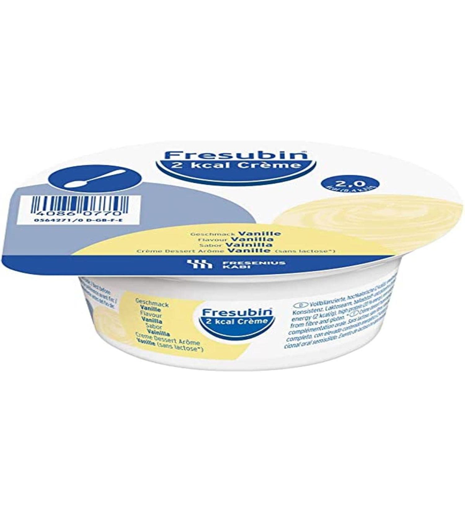 FRESENIUS FRESUBIN Creme 2KCAL 125G 4 TARRINES Vanilla