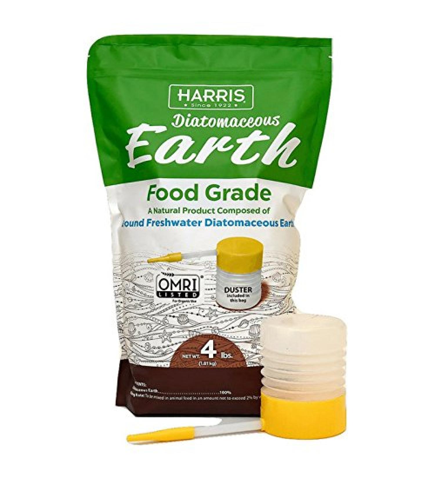 HARRIS Diatomaceous Earth Food Grade 4lb with Powder Duster - Natural Pest Control Solution - Buy Online on GoSupps.com