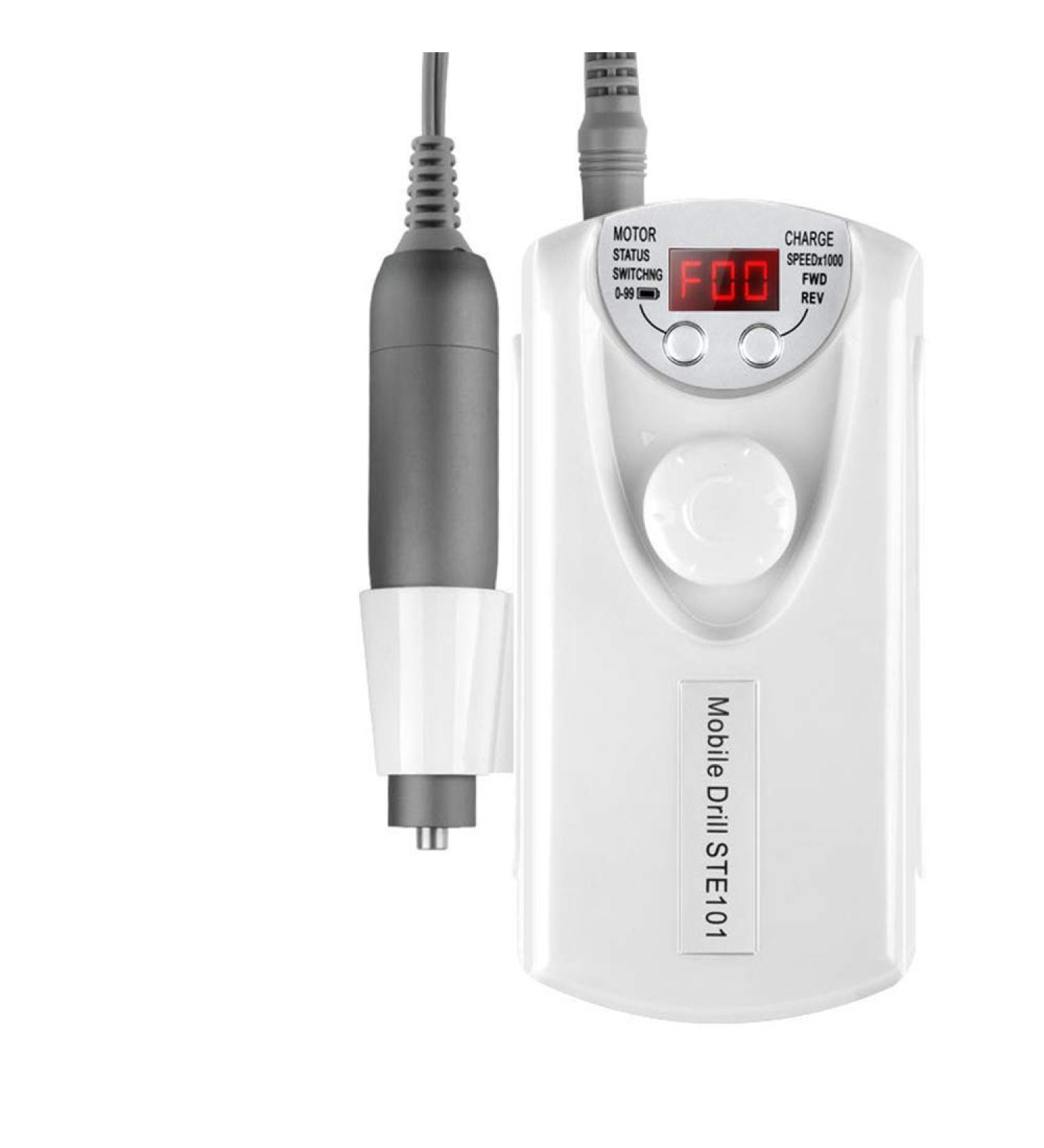 30000RPM Portable Electric Nail Drill Compact Efile Handpiece Professional Manicure Pedicure Nail File Drill Kit for Acrylic Gel Nails and Home Salon Use Gold White - Buy Online on GoSupps.com