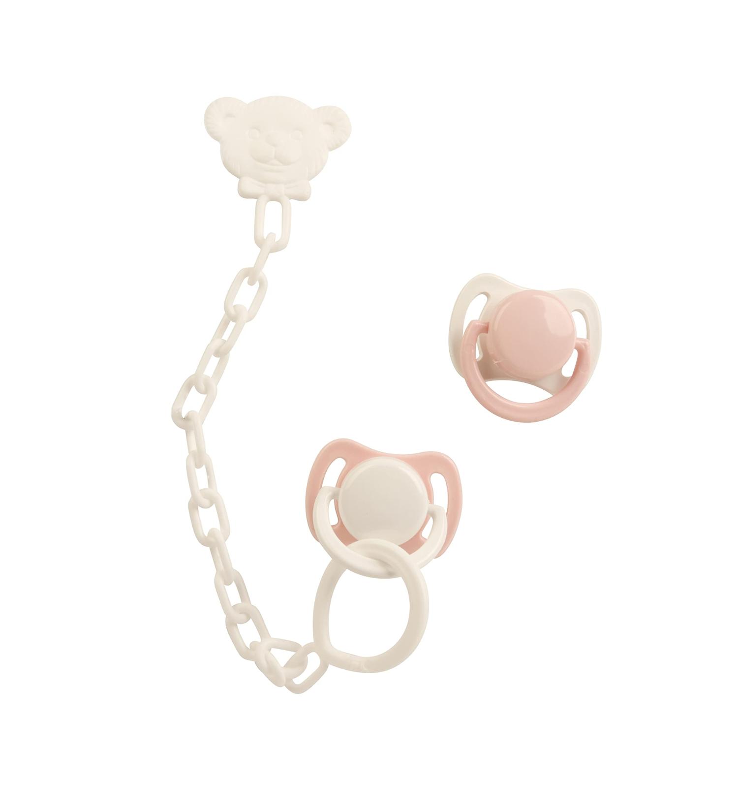 Schildkr t pacifier set pink 2-piece (for the doll Amy Susi Lina Finn Lenchen and Klara)