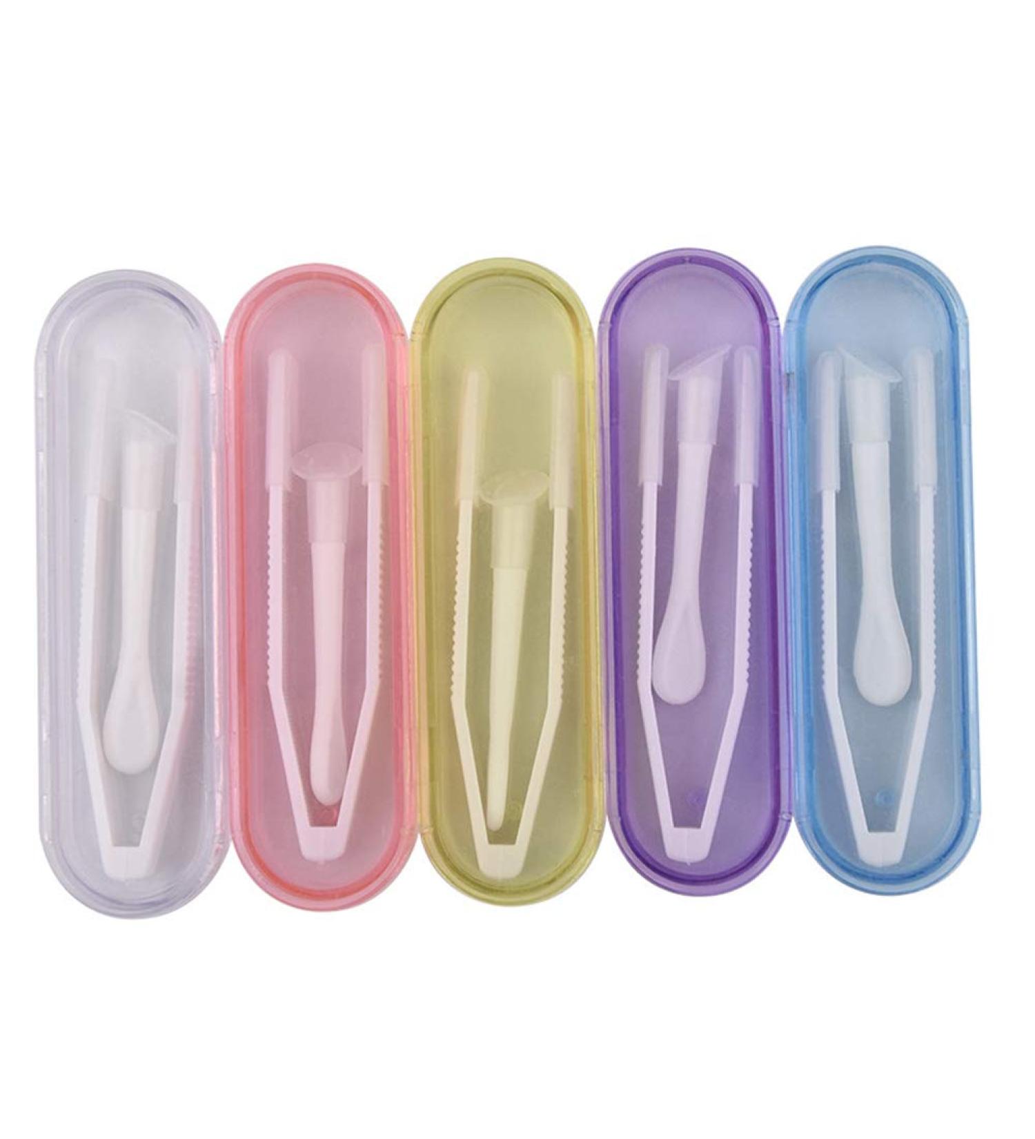 5-Part Portable Tool Set for Contact Lenses | Mini Travel Case | Soft Tip Tweezers | Random Color - International Shipping - Buy Online on GoSupps.com