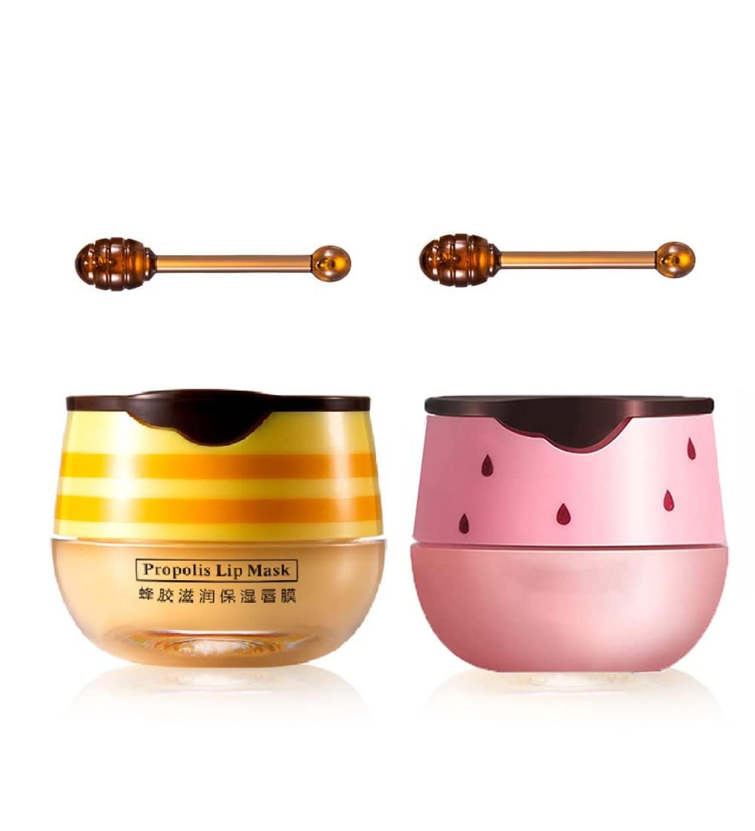 Bee Balm Honey Lip Mask Set for Hydrating and Exfoliating Lips - Buy Online on GoSupps.com