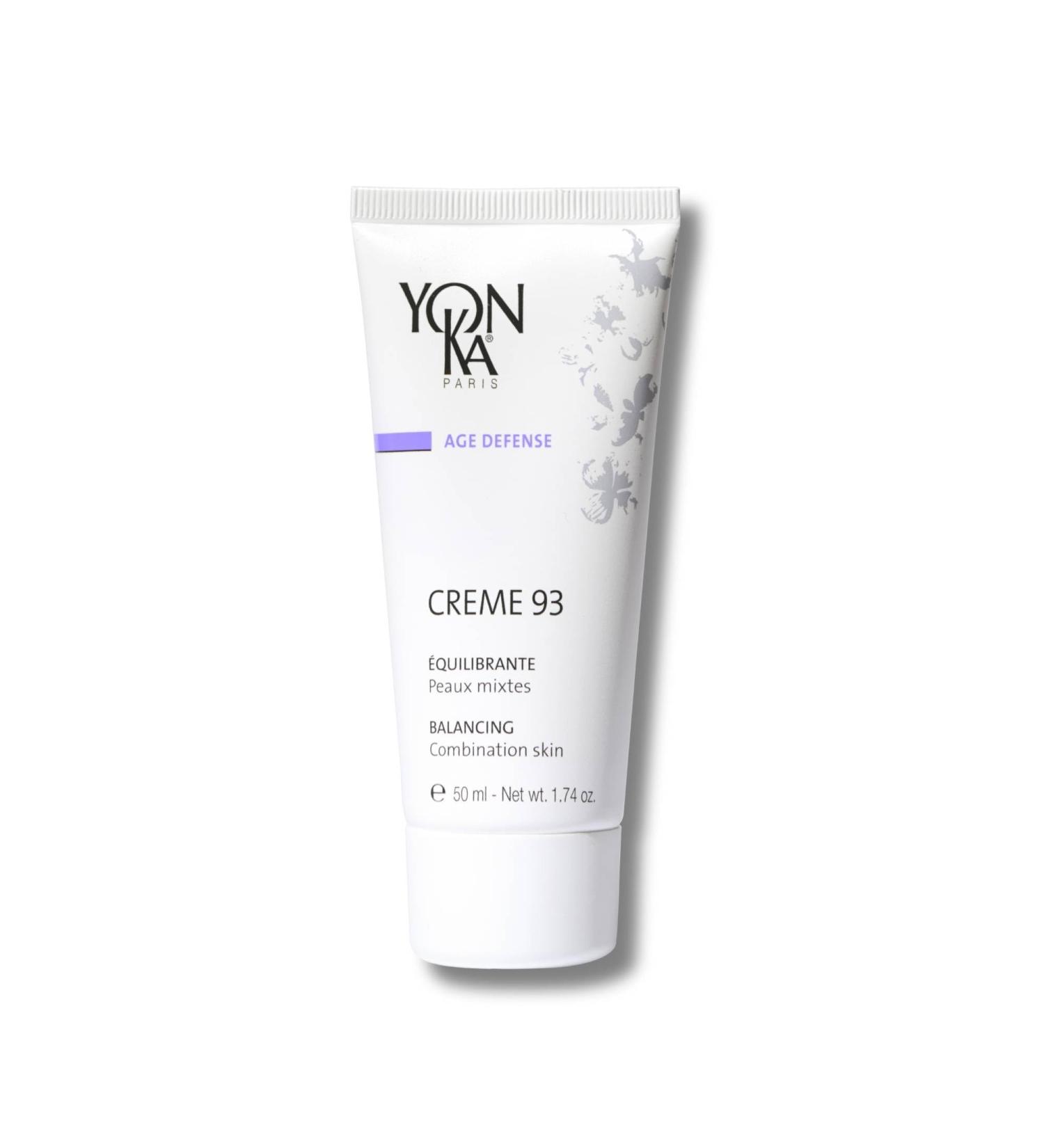Creme93 Mattifying Face Cream Yonka 50ml | Re-establishes Maintains Balance Without Drying Out the Skin | Fast-Absorbing | 96% Natural Origin Vitamins A C and E - Buy Online on GoSupps.com
