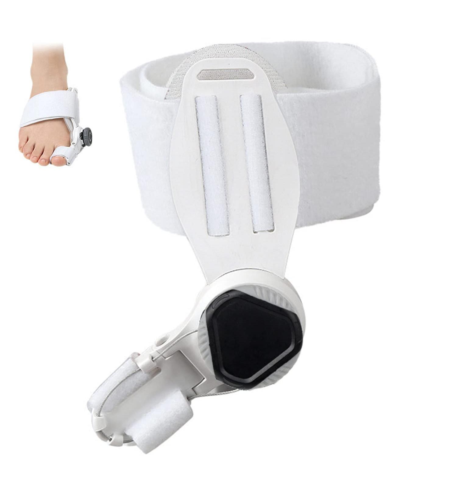 Bunion Orthotics Toe Corrector with Knob | Free Adjustment | Silicone Pad | Hallux Valgus Correction | 2PCS White - Buy Online on GoSupps.com