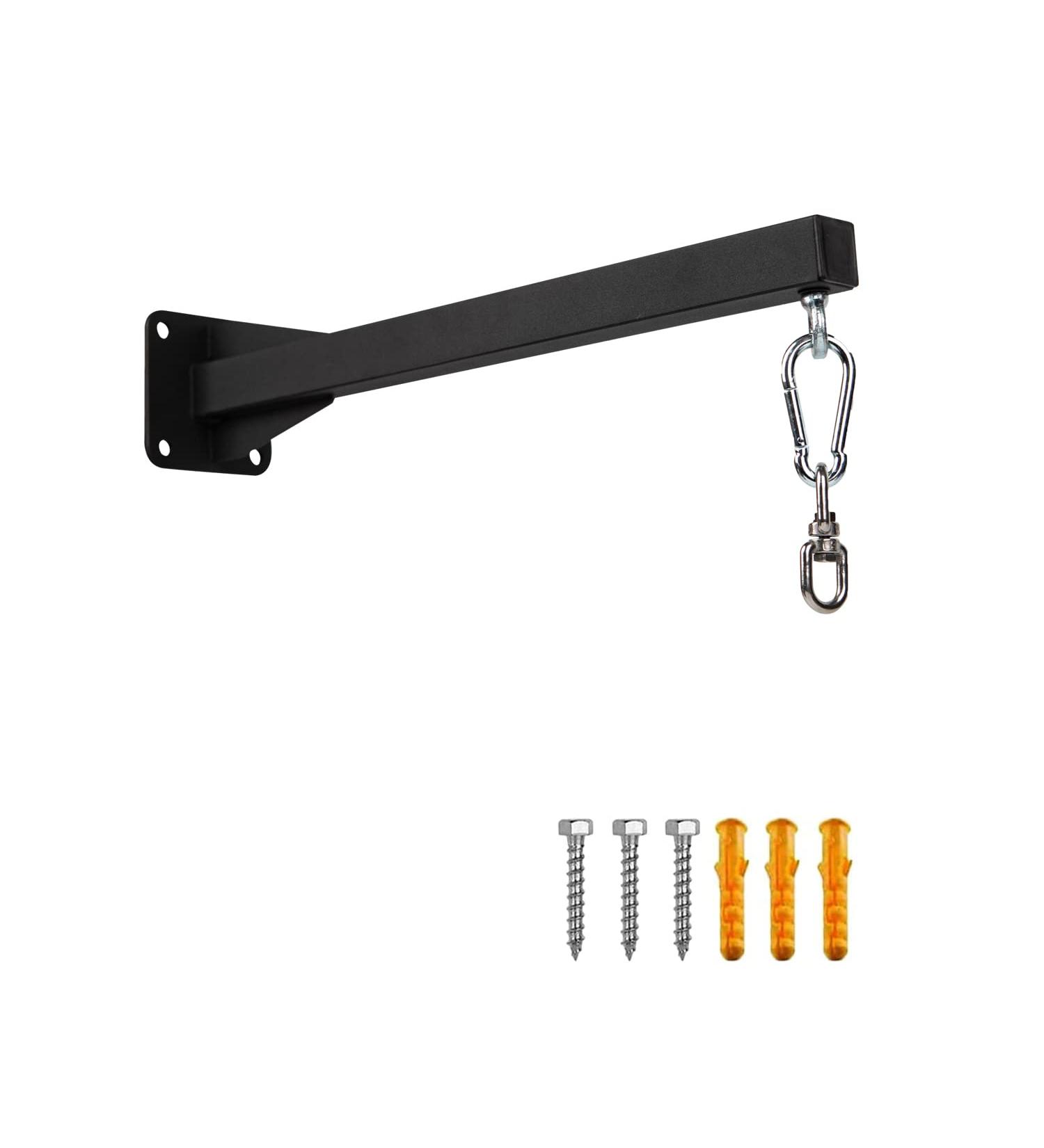 Vanrouge Heavy Boxing Bag Wall Holder - Robust Punching Bag Holder for Home & Gym | 360 Rotating Hooks | MMA Training Accessories Included - Buy Online on GoSupps.com