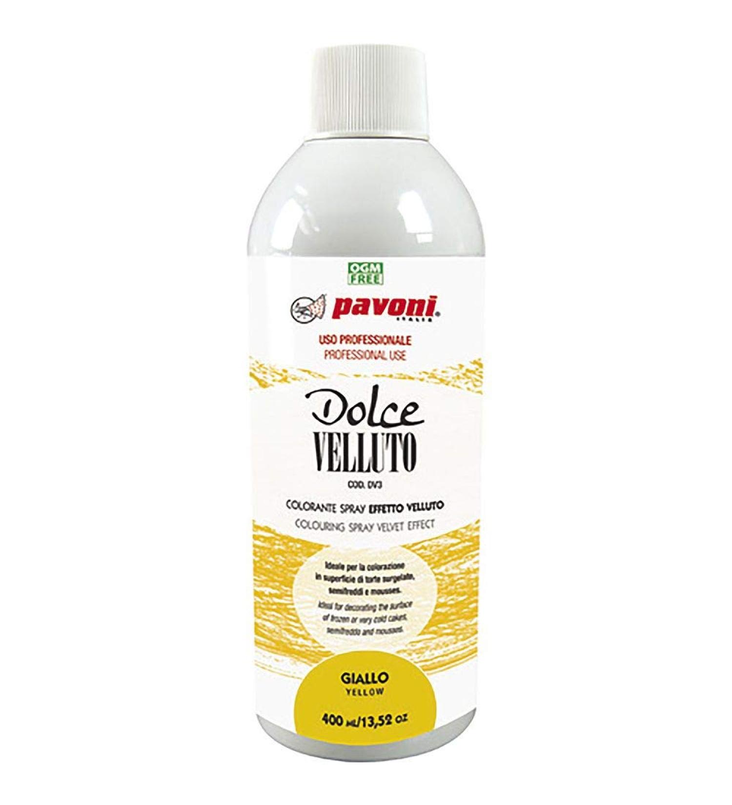 Peacock Spray Velvet Effect Yellow (Yellow) 45DV3