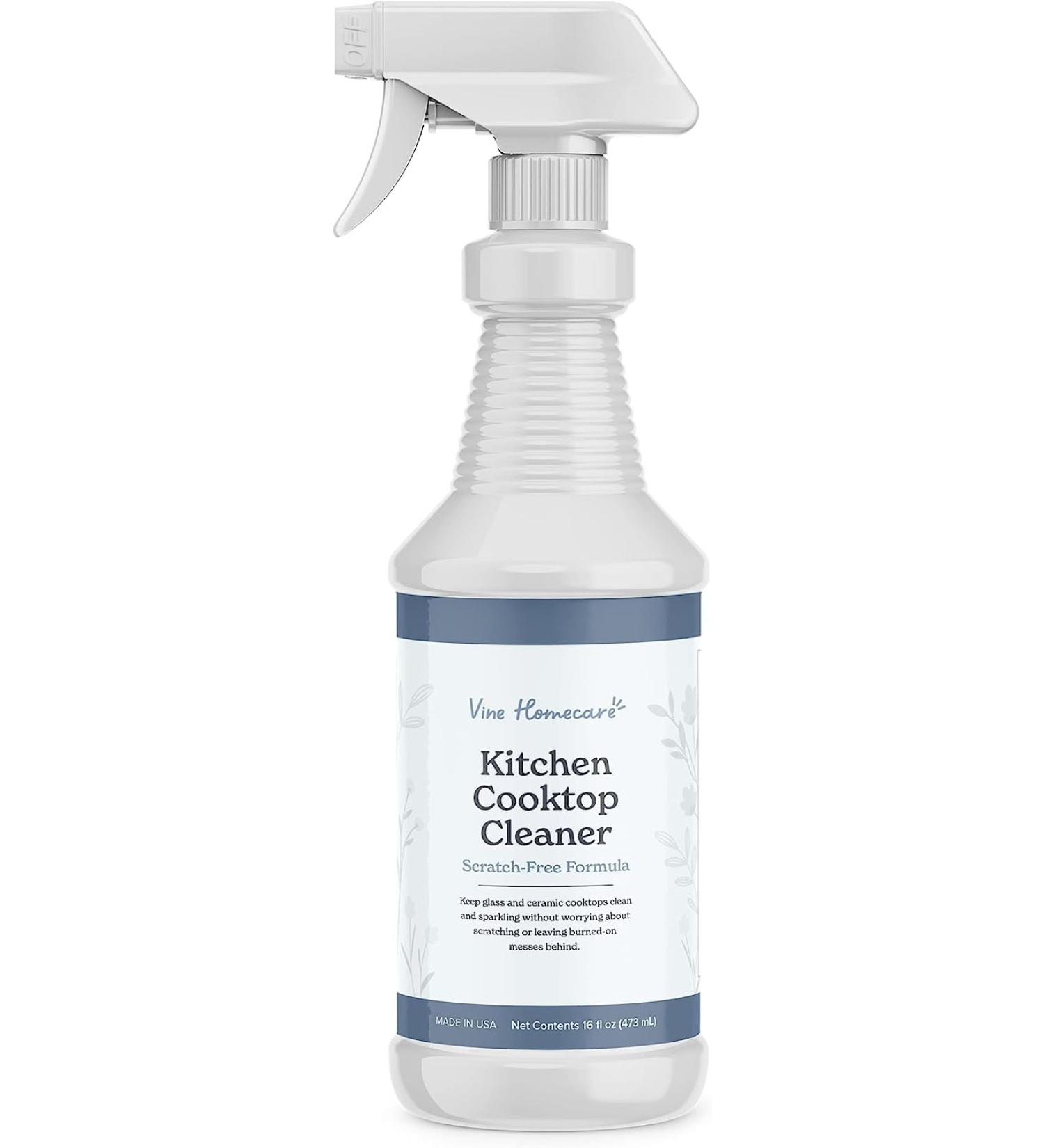 Best Kitchen Cooktop Cleaner | Glass & Ceramic Formula | Removes Burned-On Messes | Scratch-Free | 16 Ounces - Buy Online on GoSupps.com