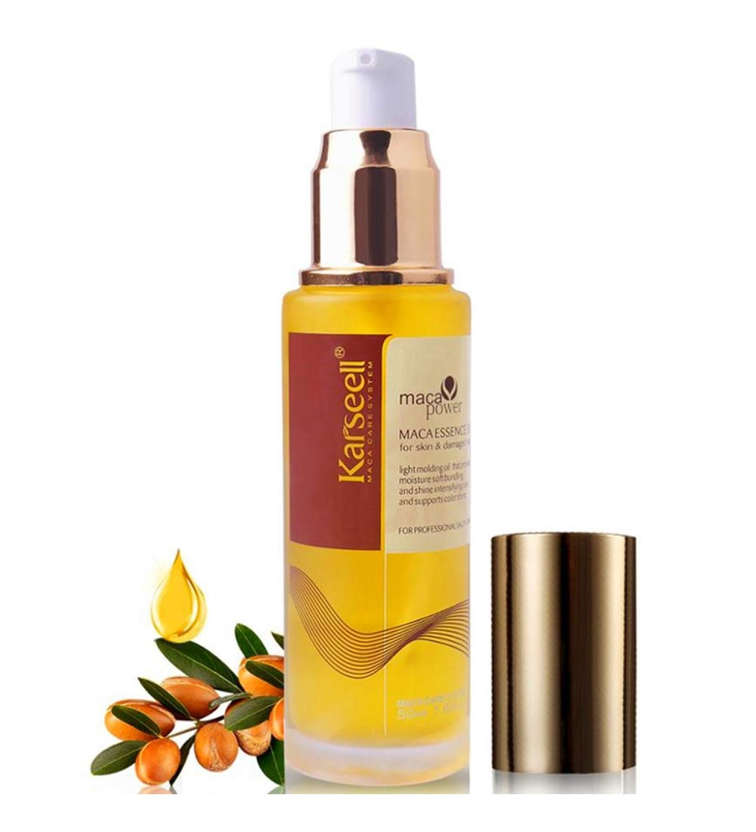 Moroccan Argan Oil Hair Serum - Cold Pressed, Weightless Healing Treatment 50ml - Buy Online on GoSupps.com