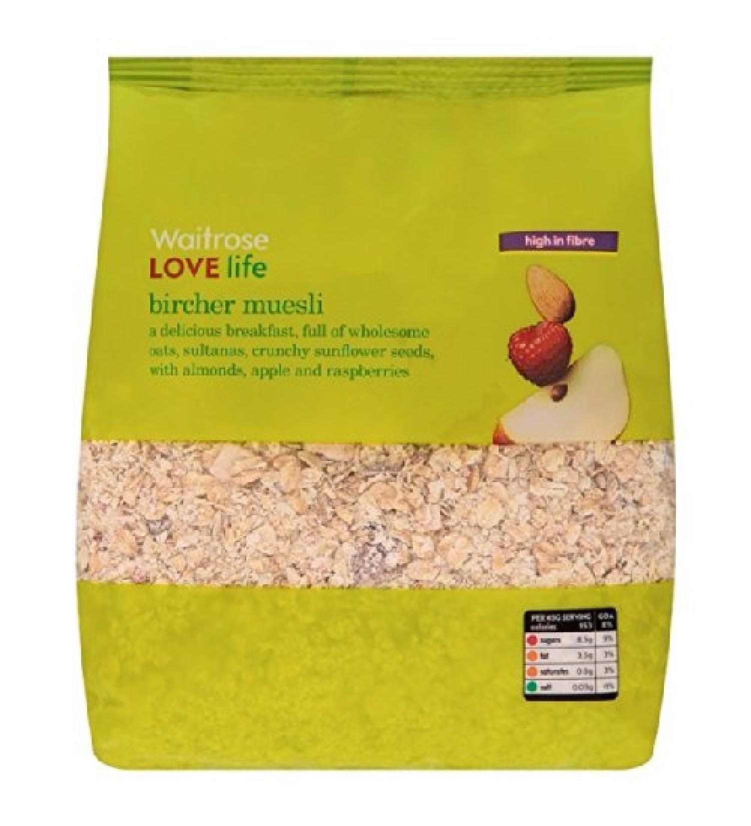 Waitrose Bircher Muesli Waitrose Love Life 750g