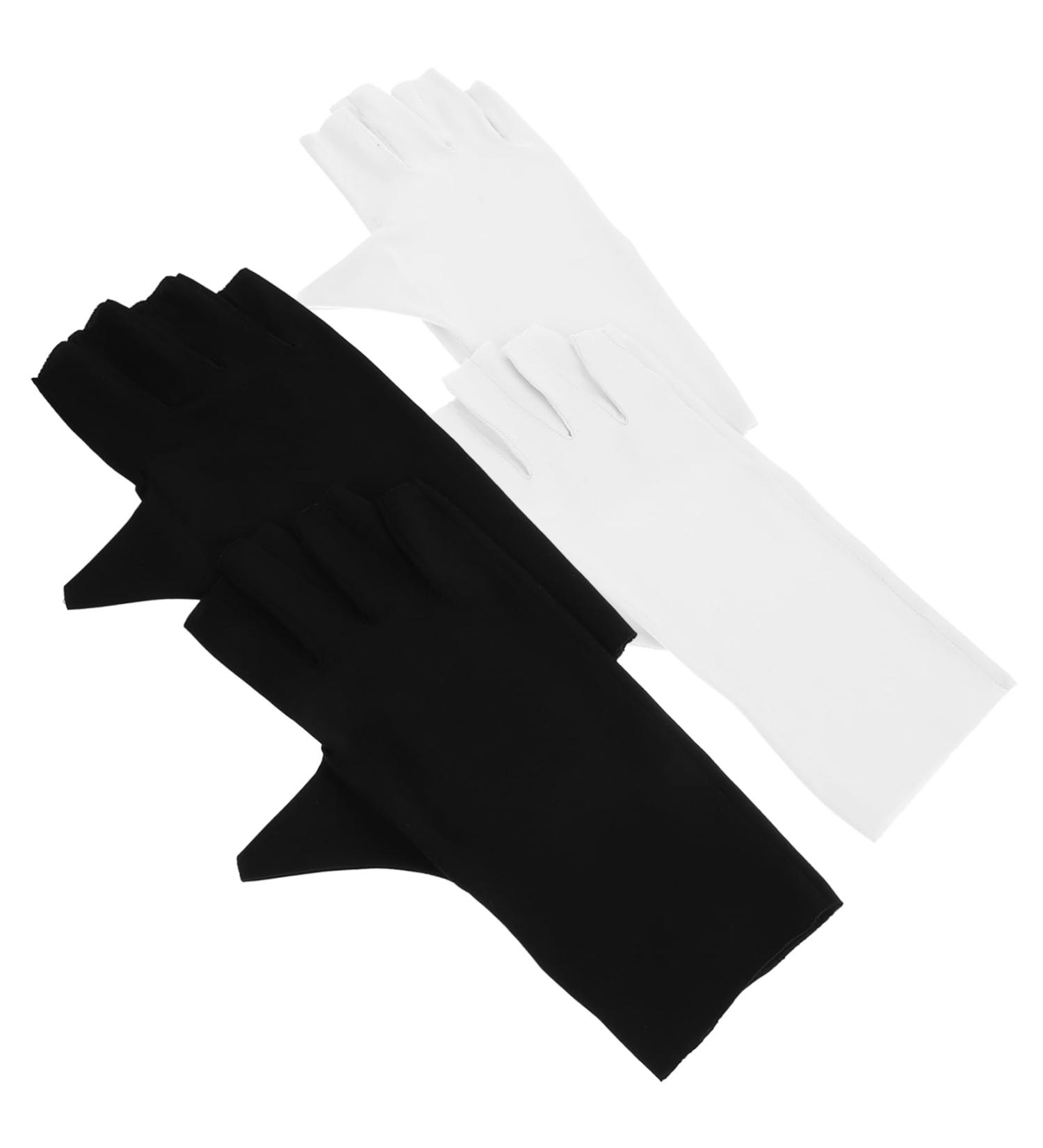 FRCOLOR 2 Pairs sun gloves pink gloves nail art UV gloves UV protection gloves for manicure UV protection gloves for gel nail lamp anti-uv gloves for gel nails Nylon Accessories breathable 21x12x0.1cm As Shown - Buy Online on GoSupps.com