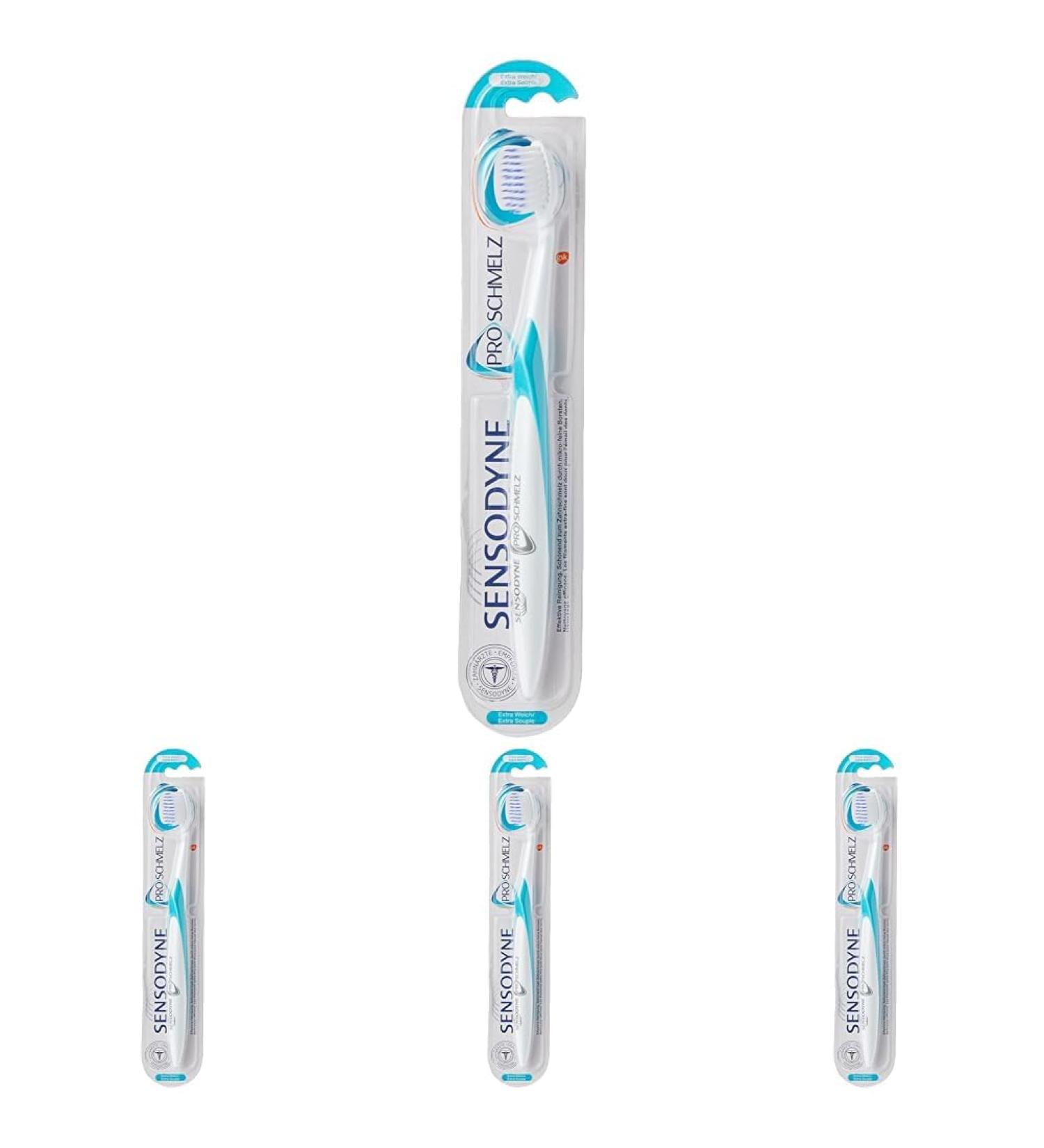 Sensodyne ProEnamel Toothbrush Extra Soft - Gentle on Tooth Enamel (Pack of 4) | International Shipping Available - Buy Online on GoSupps.com