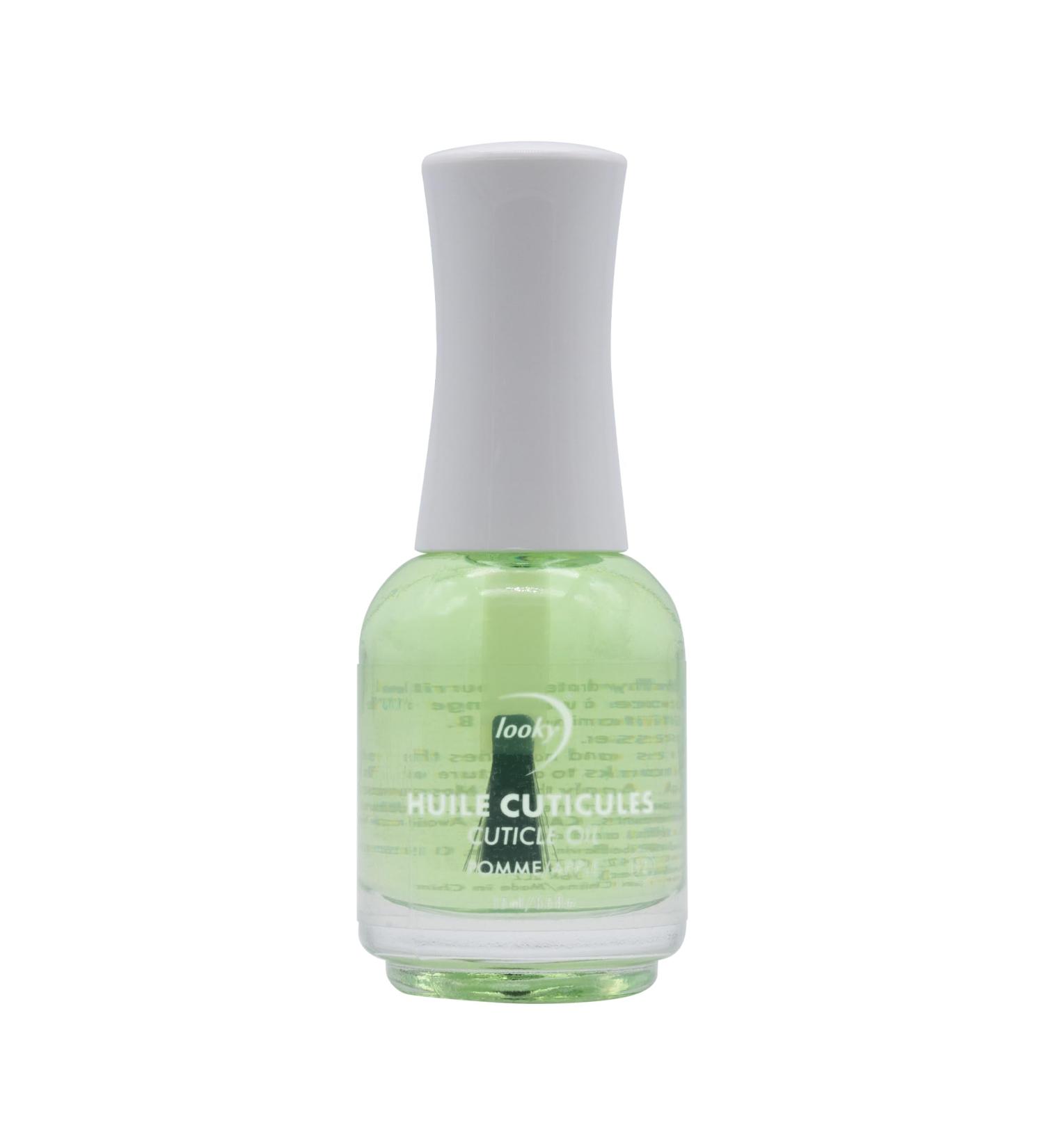 Looky Cuticle Oil - Apple Scent - Nourishing Jojoba Oil with Vitamins E & B - Moisturizes Revitalizes Nails Strengthens Cuticles - Fast-Absorbing Non-Greasy - Salon Quality Nail Health Essential - 15ml (0.5fl oz) #12 Apple