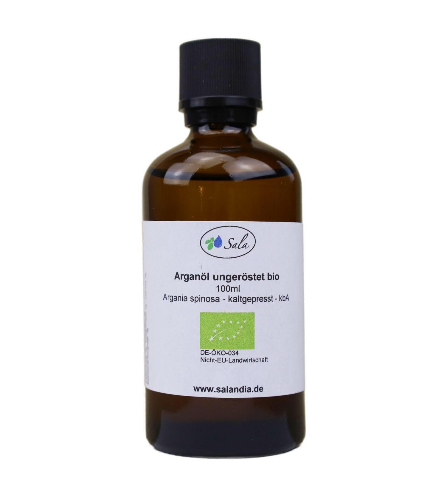  SALA Sala Organic Food Grade Unroasted Cold Pressed Argan Oil (100ml Glass Bottle) - Buy Online on GoSupps.com