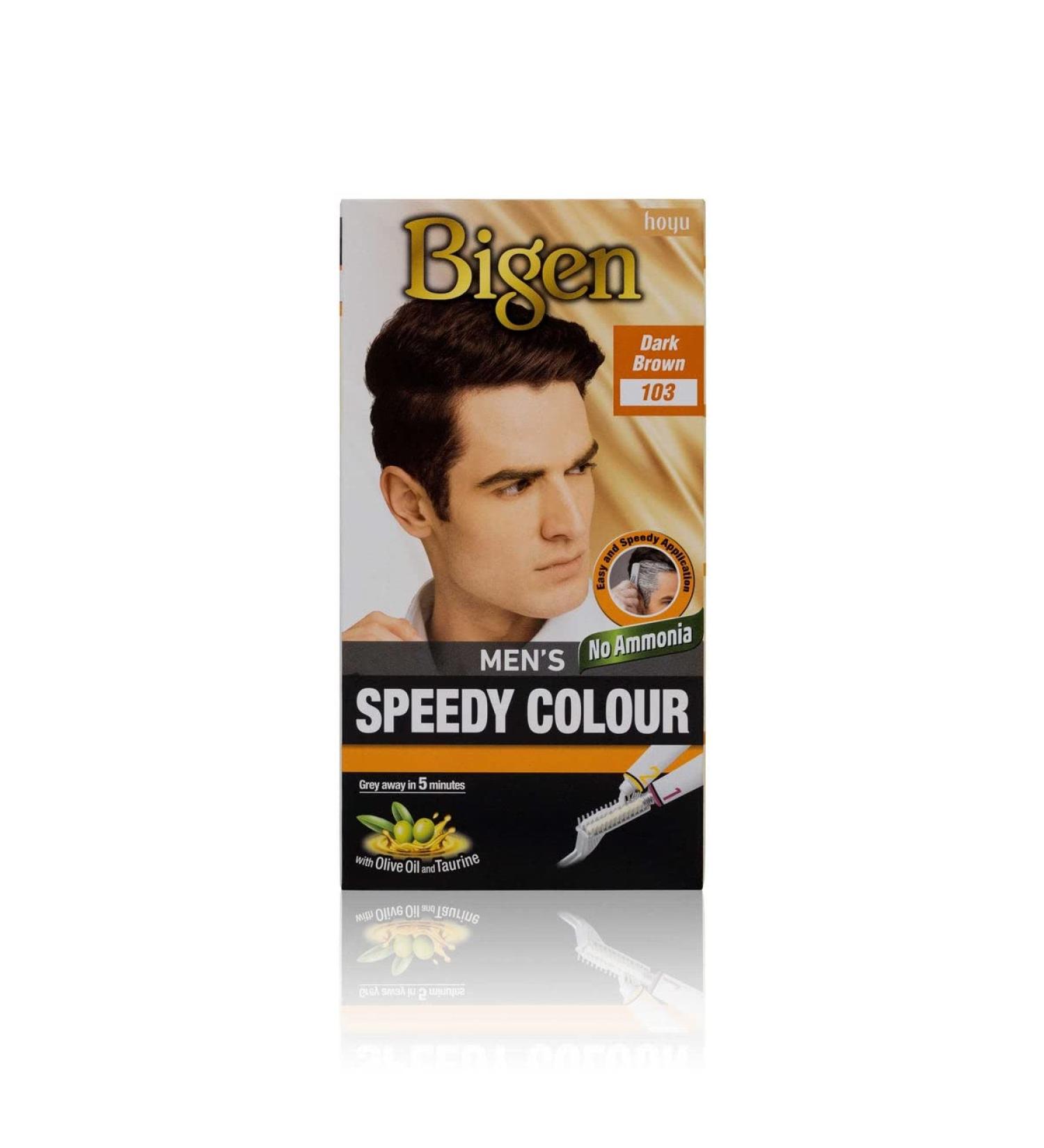 Bigen Men's Speedy Permanent Hair Colour - Dark Brown | Fast Shipping Worldwide - Buy Online on GoSupps.com