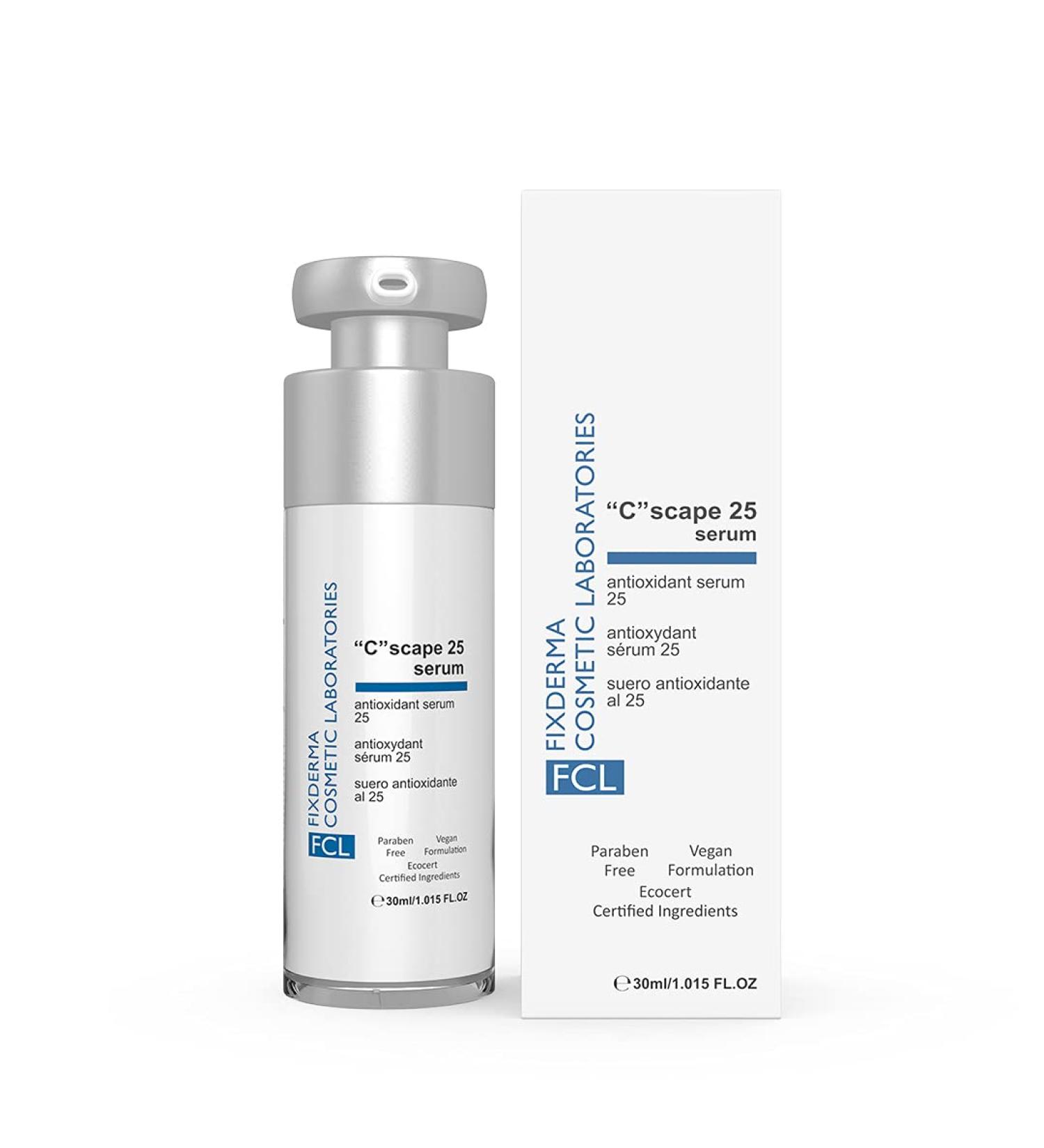 FCL 25% Vitamin C Serum C Scape Serum with Hyaluronic Acid for Face | Moisturize Skin Lightening Serum For Face Reduces Fine Lines Wrinkles Age Spots Suitable for All Types of Skin - 1.01 Fl. OZ - Buy Online on GoSupps.com