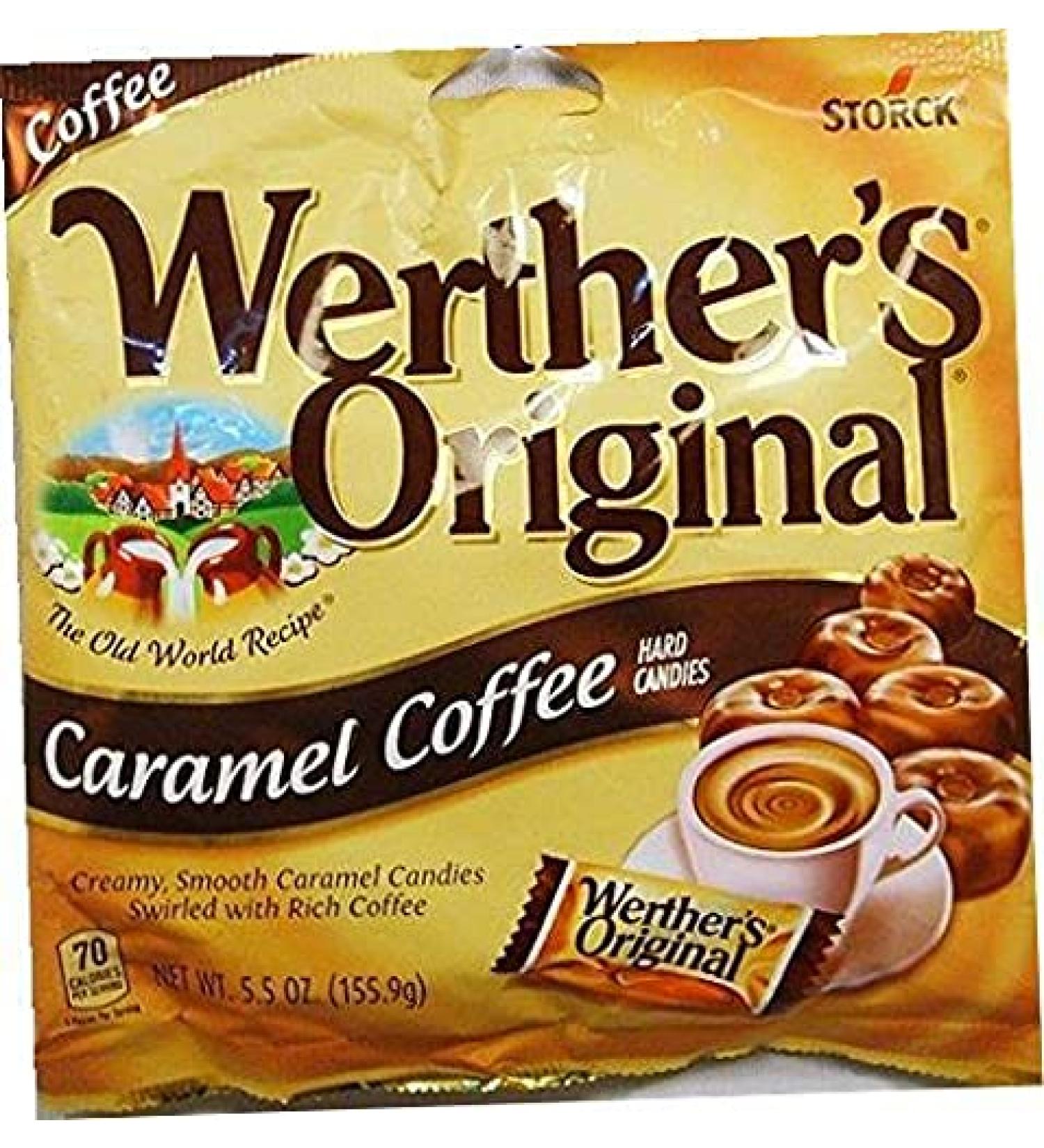 3-Pack Werther's Original Caramel Coffee Hard Candies - 70 Calories per Serving, 5.5 Ounce - Buy Online on GoSupps.com