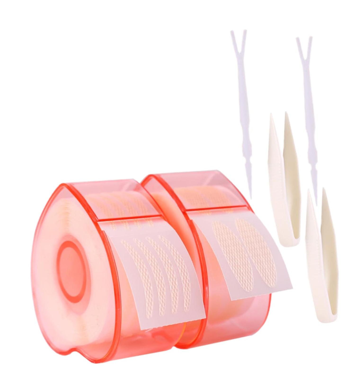 minkissy 2 Roll Lace Double Eyelid Sticker Adhesive Eyelid Sticker Instant Eye Lift Strips Eyelid Tape Strip Invisible Double Makeup Stickers Tape Strips Eyes Double Eyelid Fiber - Buy Online on GoSupps.com