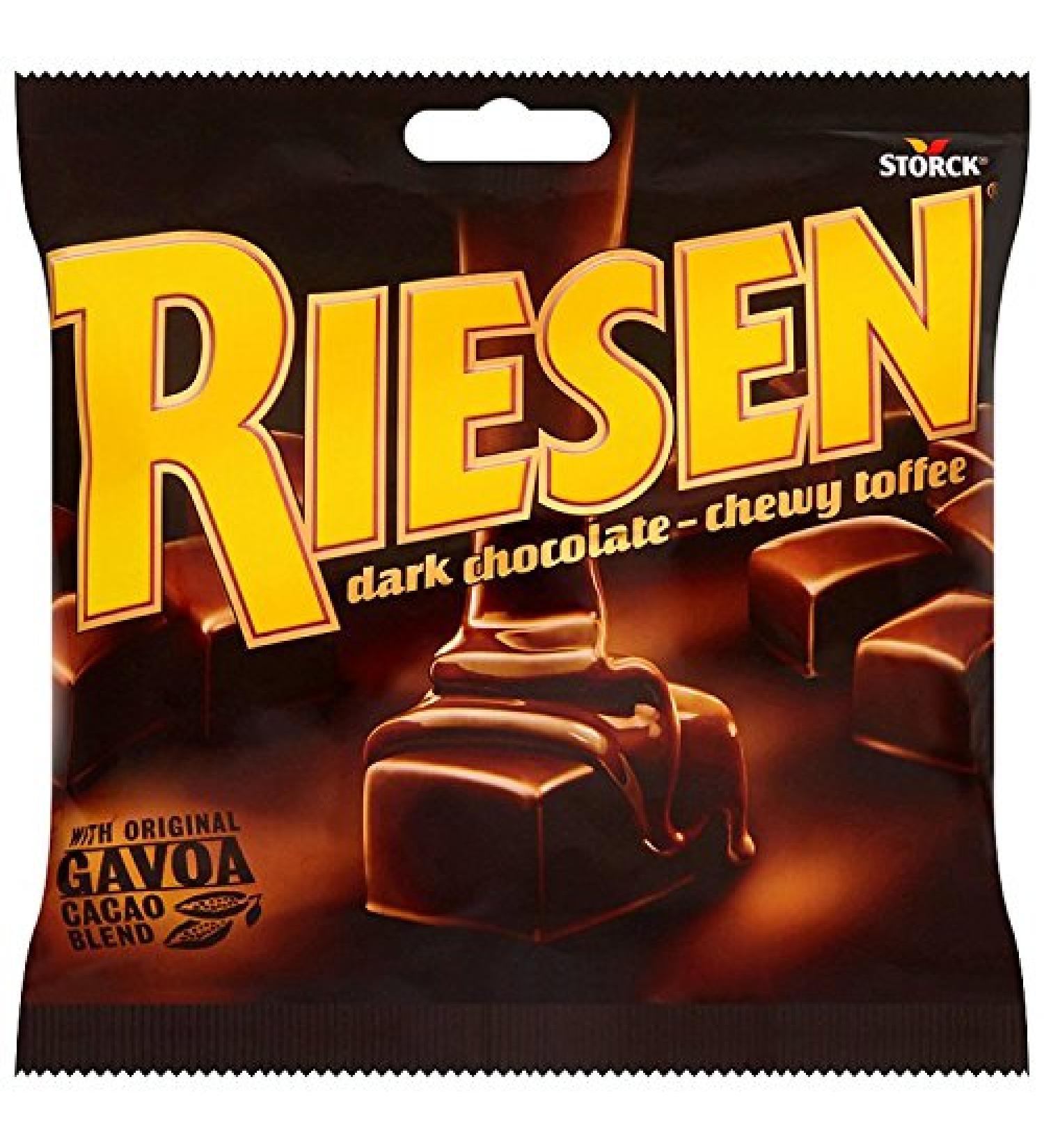 Riesen Dark Chocolate Chewy Toffee 135g - Buy Online on GoSupps.com