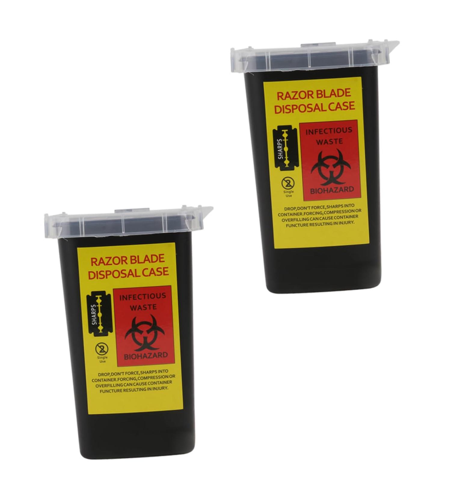 FRCOLOR 6-Pack Razor Blade Disposal Container | Safe Storage for Waste Blades | International Shipping Available - Buy Online on GoSupps.com