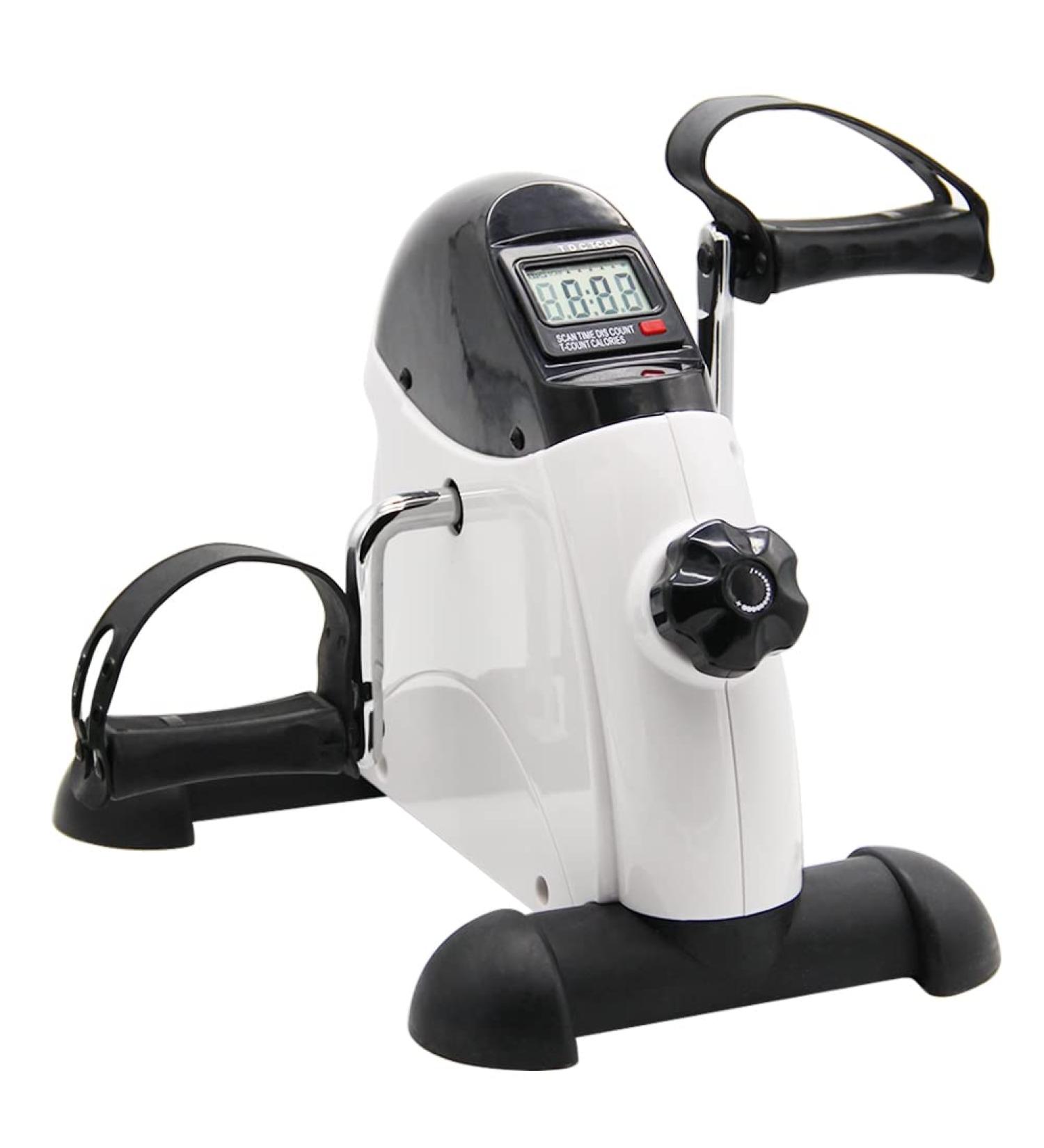 Hausse Portable Exercise Pedal Bike - Mini Peddler for Legs and Arms with LCD Display (White) - Buy Online on GoSupps.com