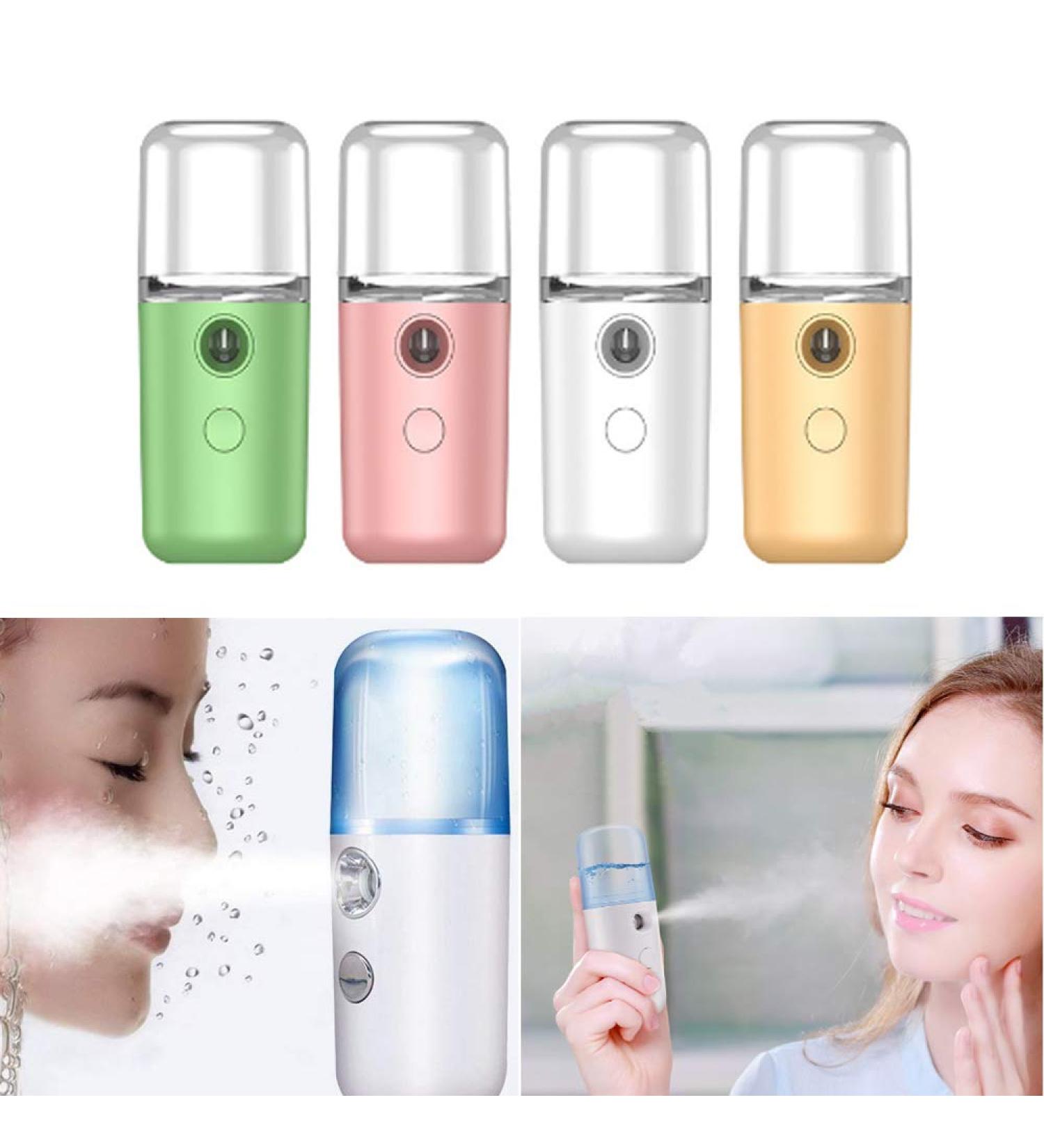 USB Mini Portable Facial Sprayer Humidifier Nano Face Steamer - Pink - Buy Online on GoSupps.com