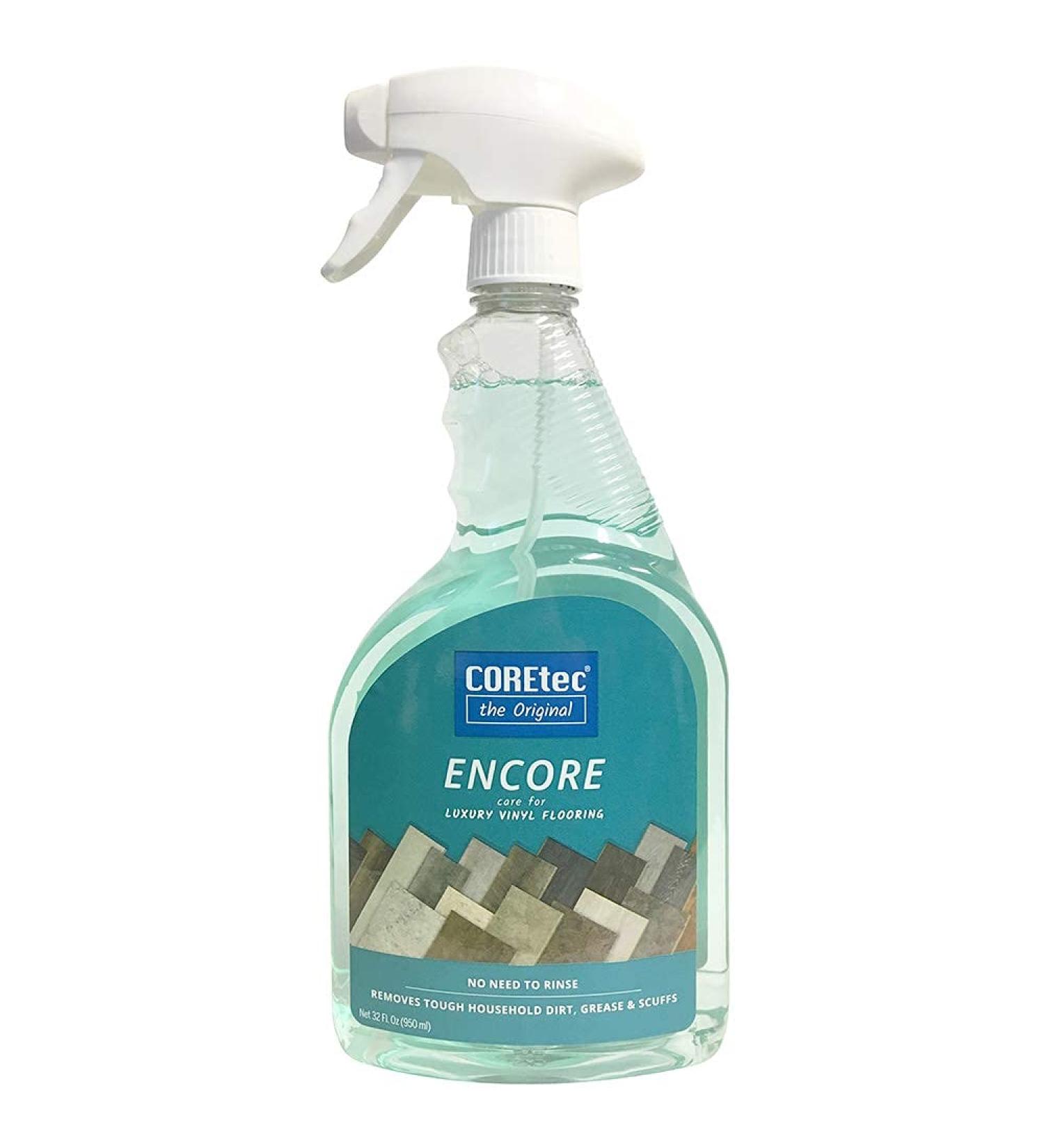 COREtec ENCORE 03Z76 Floor Cleaner Care for Luxury Vinyl Flooring Ready To Use 32oz Spray Bottle - Buy Online on GoSupps.com