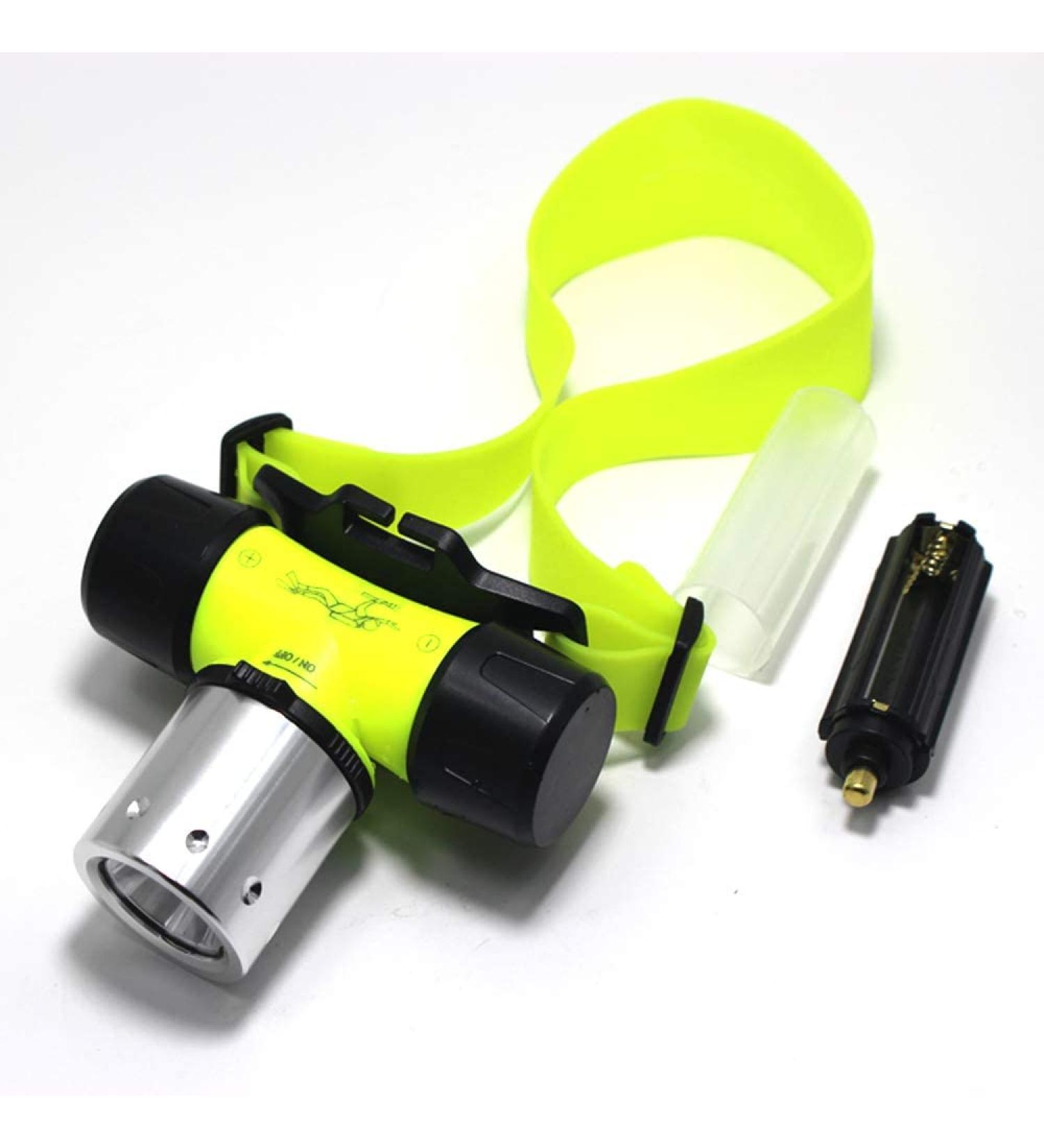 JUN CHI 20000 Lumens LED Scuba Diving Headlamp - Waterproof Underwater Safety Light for Deep Sea Cave Exploration - Buy Online on GoSupps.com