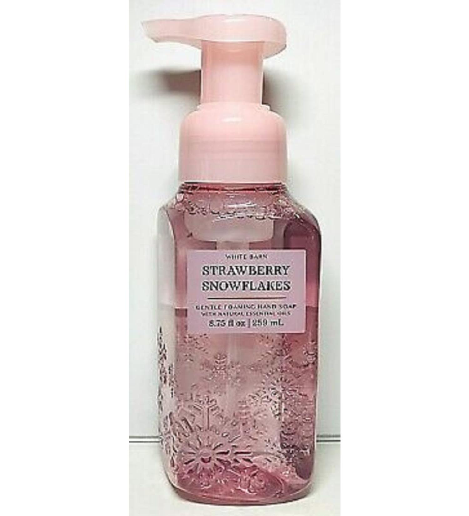 Buy Bath and Body Works Strawberry Snowflakes Gentle Foaming Hand Soap 8.75 oz - Pink Diamond Plate Bottle | International Shipping Available - Buy Online on GoSupps.com