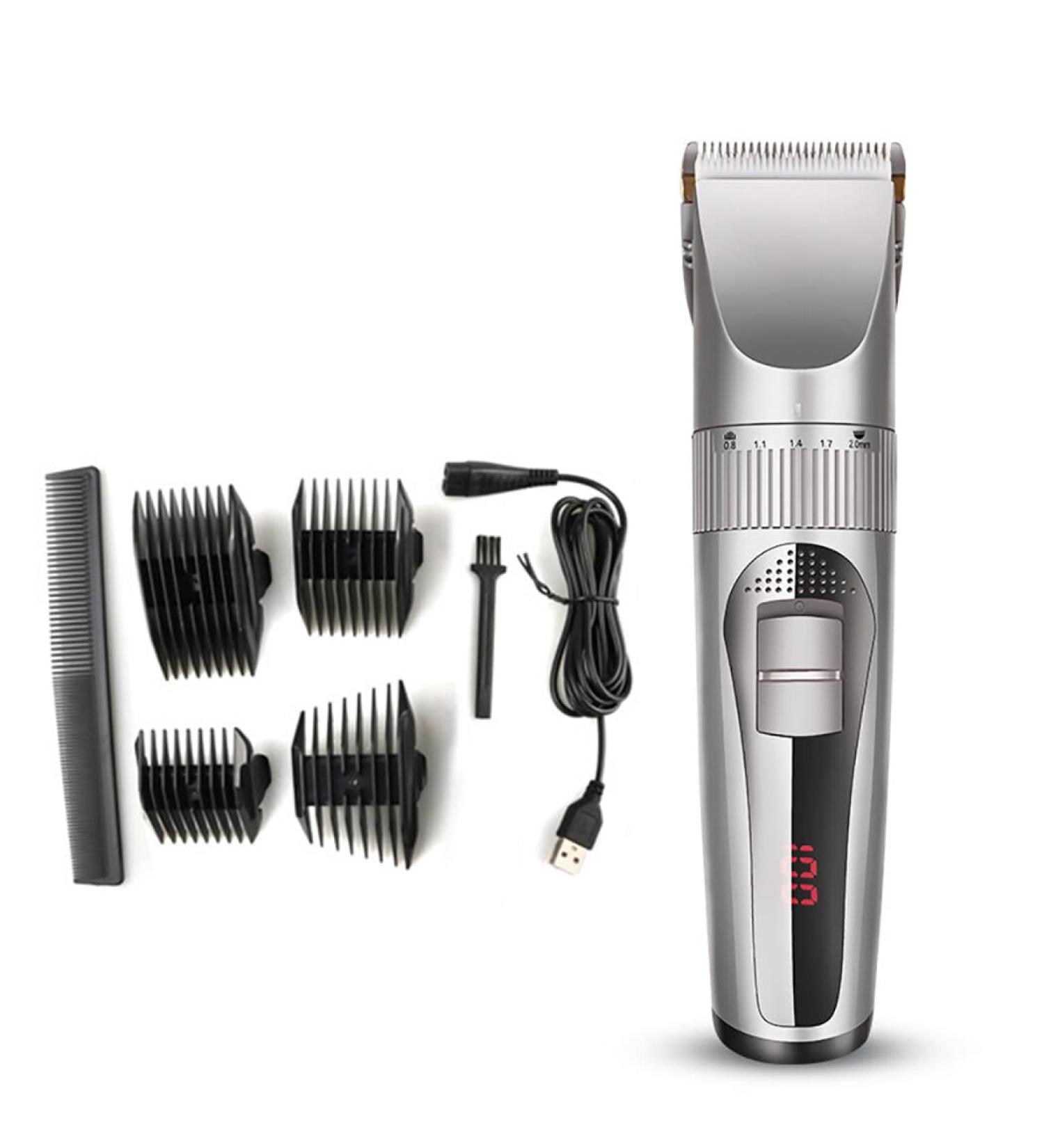 Silver Professional Electric Hair Trimmer Set Hair Cutting Tool Use Easy for Kids Adult at Home - Buy Online on GoSupps.com