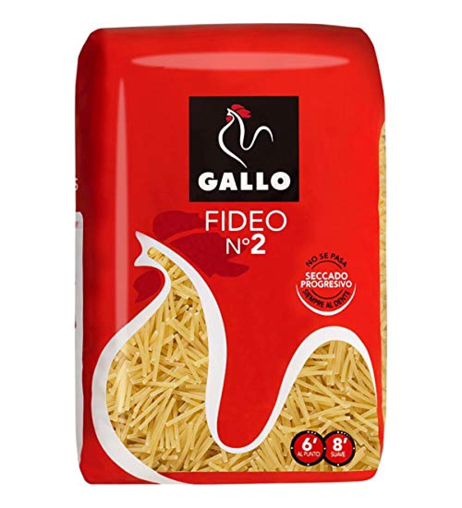 Fideua Gallo Pasta N°2 sachet 375 grs - pack of 2 units