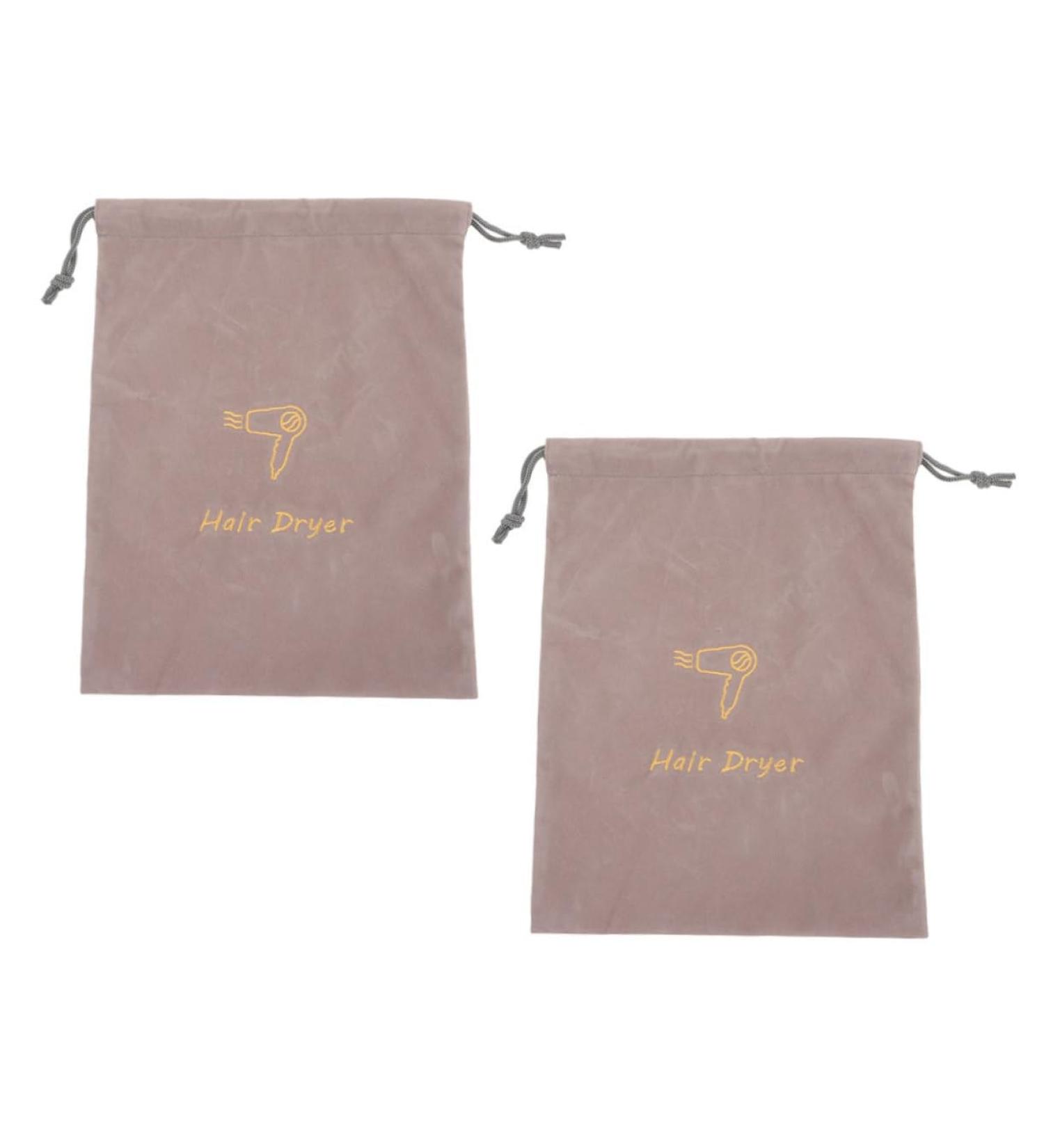 FOYTOKI 2pcs Velvet Bag Hair Dryer Bag Hair Dryer Organizer Storage Bag for Hair Dryer Hair Blow Dryer Bag Hair Dryer Fabric Bag Drawstring Fabric Bags Drawstring Storage Bag - Buy Online on GoSupps.com