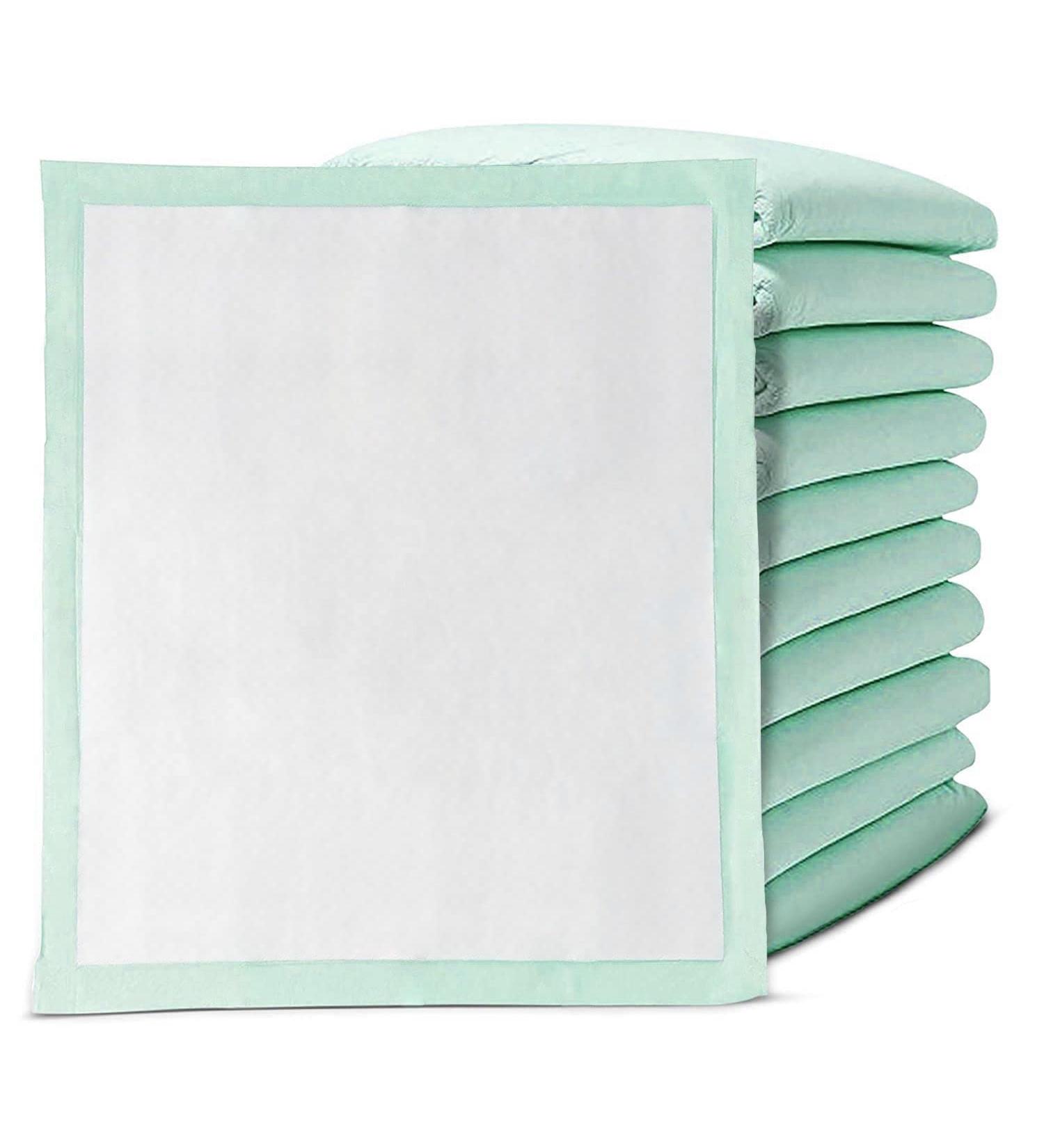 Premium Disposable Chucks Underpads 10 Pack  30" x 36" - Highly Absorbent Bed Pads for Incontinence and Senior Care - Green Color - Leak Proof Protection 10 Count (Pack of 1) - Buy Online on GoSupps.com