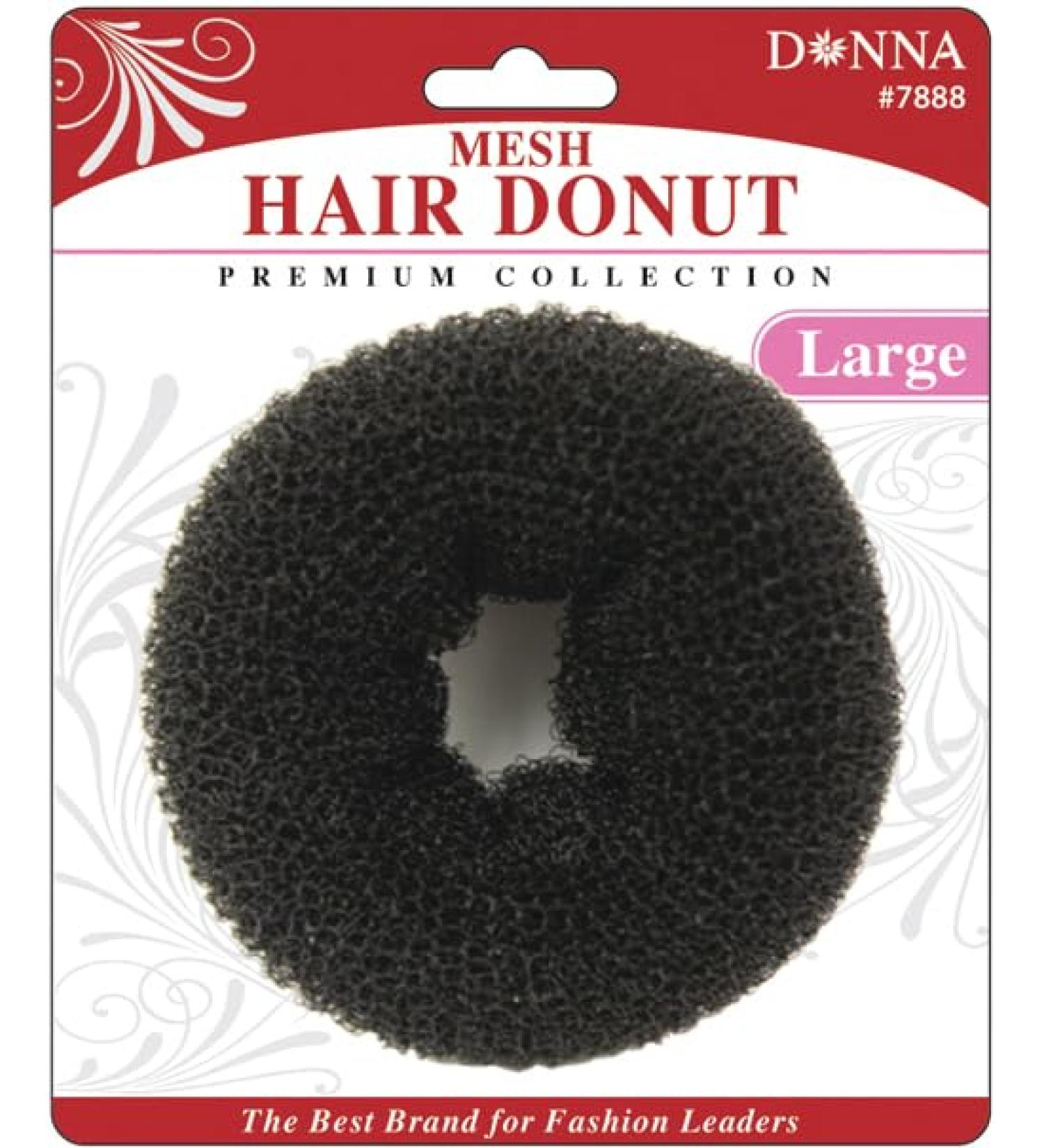 DONNA Mesh Hair Donut Donut Hair Bun Maker Ring Style Bun Maker Large Size