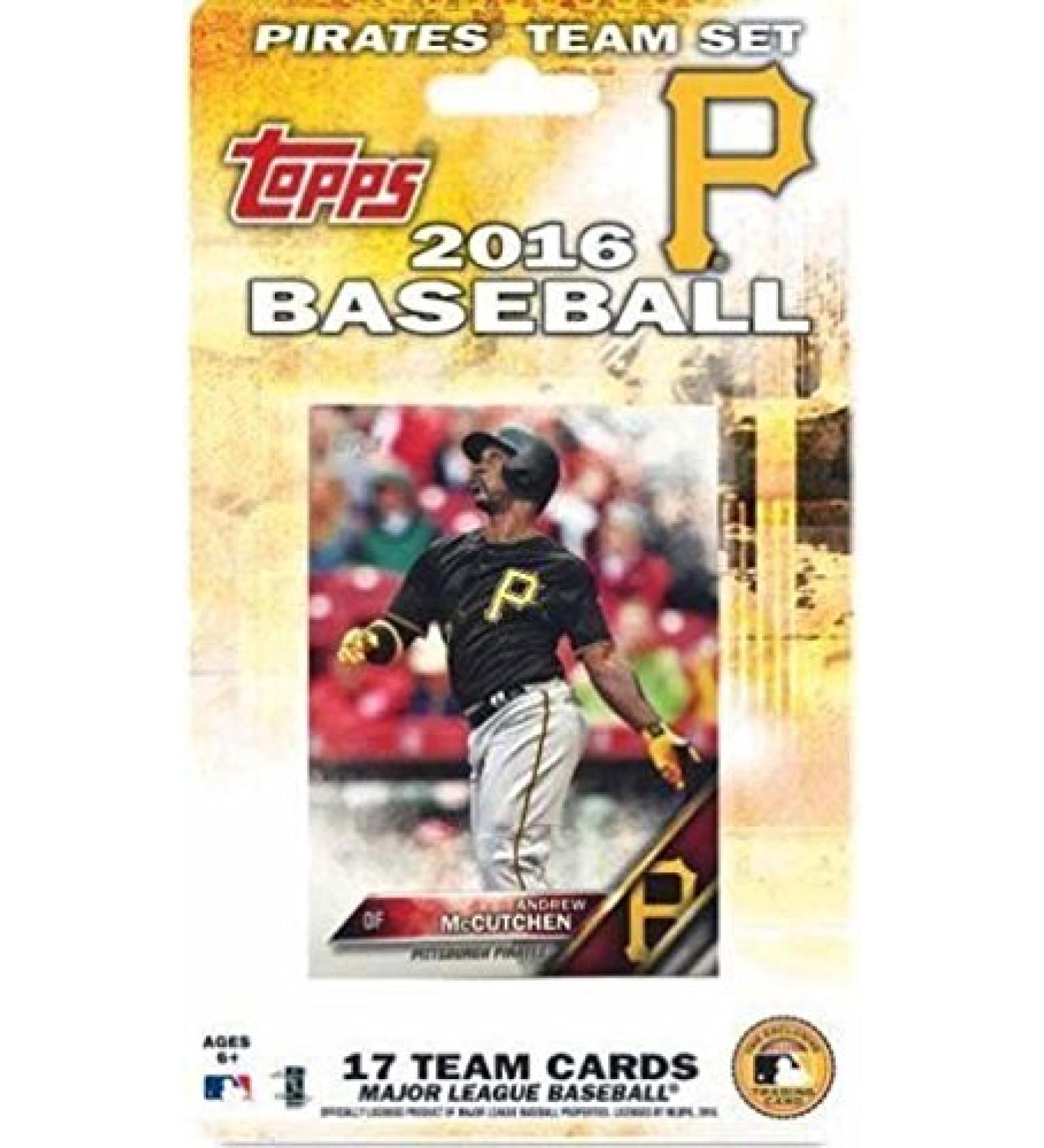 Pittsburgh Pirates 2016 Topps MLB Baseball Factory Sealed Special Edition Team Set - Andrew McCutchen, Russell Martin & More | 17 Cards - Buy Online on GoSupps.com