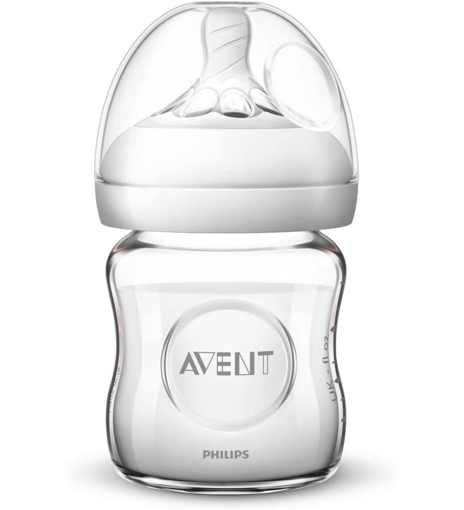 Philips AVENT Natural Glass Baby Bottle  Clear  4 Oz - Buy Online on GoSupps.com