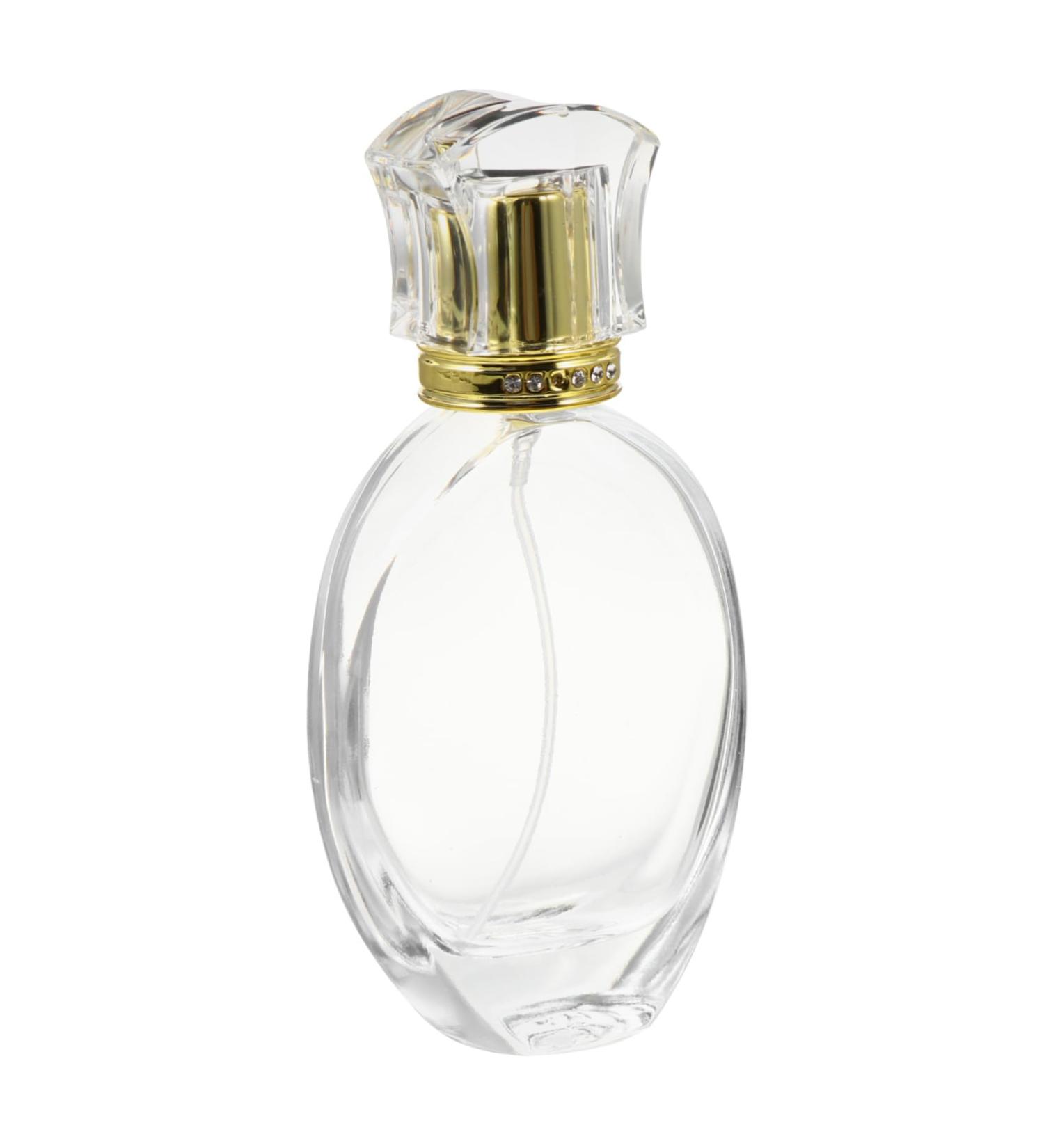 Ipetboom 1pc Spray Perfume Bottle Clear Spray Bottle Mini Perfume Bottle Clear Container with Lid Spray Mist Bottle Refillable Mist Container Perfume Container Portable Crystal Bottle Glass - Buy Online on GoSupps.com