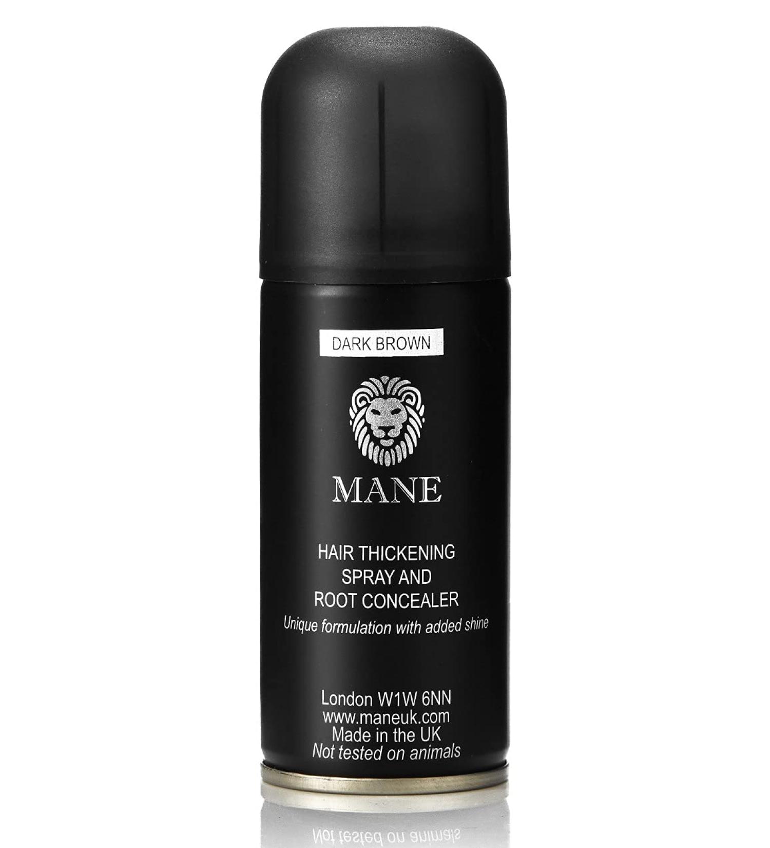 MANE Hair Thickening Fiber Spray (100ml Dark Brown) 3.38 Fl Oz (Pack of 1) Dark Brown - Buy Online on GoSupps.com
