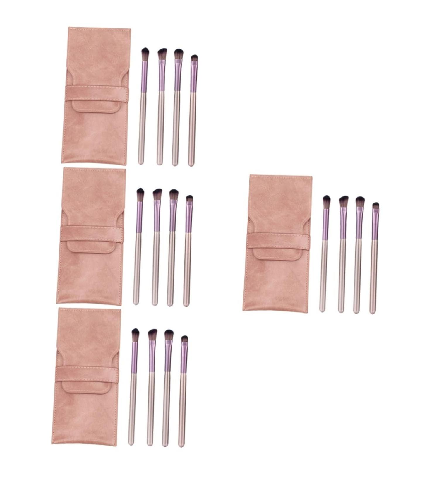 POPETPOP 4 Sets Eye Shadow Brush Set Eyeshadow Makeup Brush Girls Suit Cosmetic Eye Makeup Supplies Powder Applicator Blending Brush Girl's Eyeshadow Brush Tool Wooden Handle - Buy Online on GoSupps.com