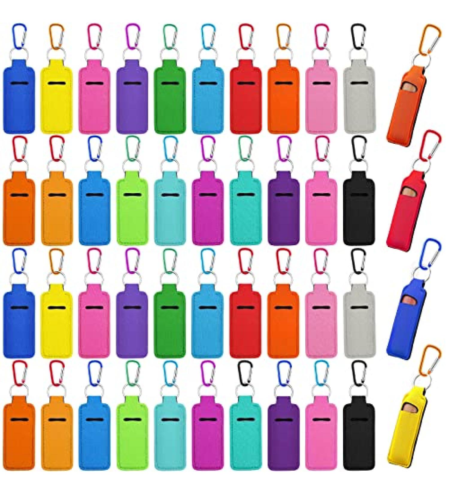 Tudomro 40 Pack Lipstick Keychain Holder with Clip - Portable Multicolor Lipstick Holder for Women - Buy Online on GoSupps.com