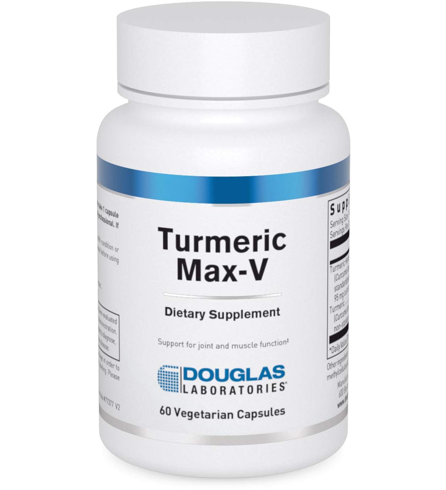 Douglas Laboratories Turmeric Max-V | Standardized Curcumin for Joint & Muscle Support | 60 Capsules - Buy Online on GoSupps.com