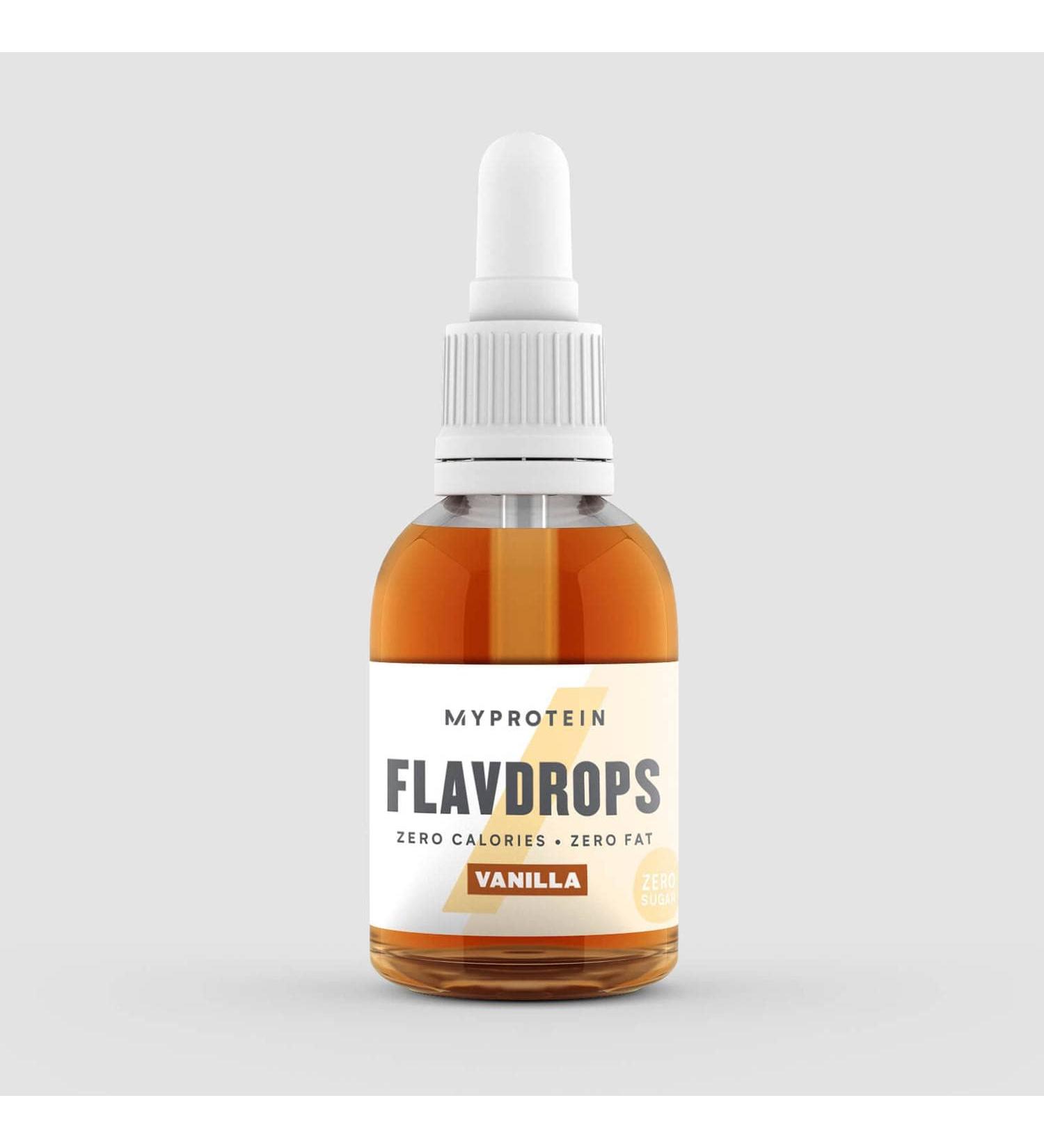 MyProtein FlavDrops Natural Vanilla 50 ml Zero Calorie Zero Fat Zero Sugar flavor that transforms your food.