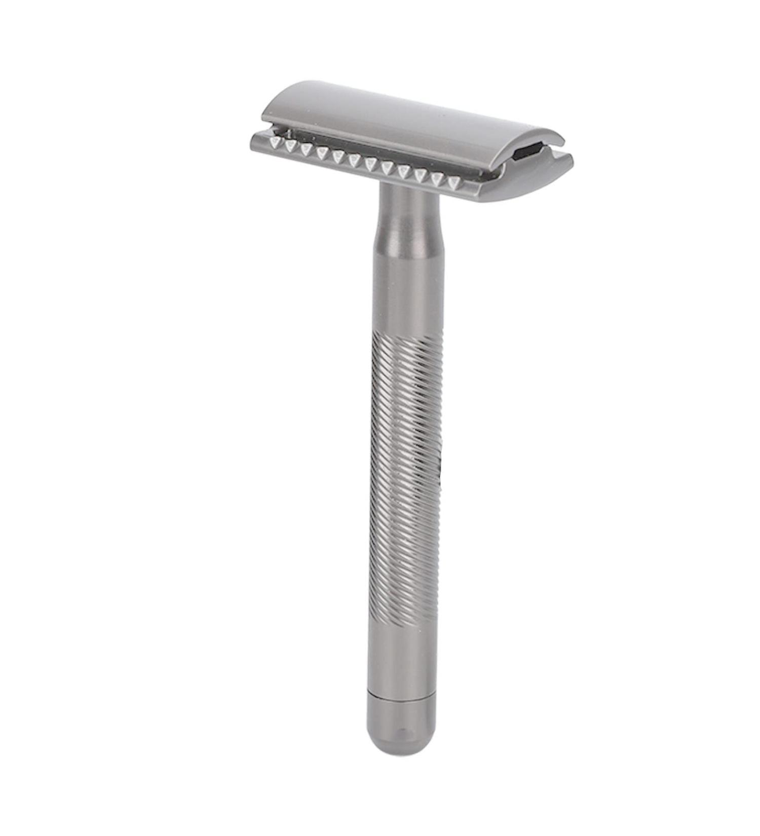 Ergonomic Double Edge Safety Razor - Portable Zinc Alloy for Home & Travel | Perfect Birthday Gift for Facial Care - Buy Online on GoSupps.com
