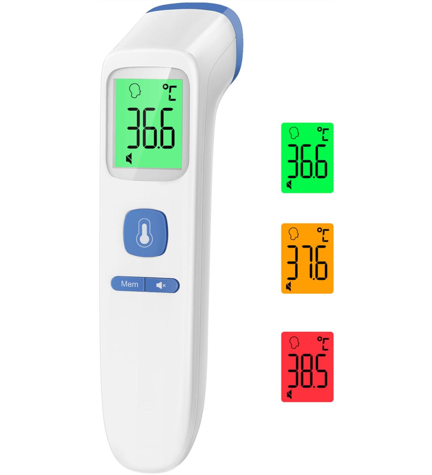 Buy Contactless Infrared Thermometer - Accurate Digital Fever Thermometer for Babies & Adults with Fever Alarm LCD Display & 35 Memory - Fast Shipping Worldwide - Buy Online on GoSupps.com