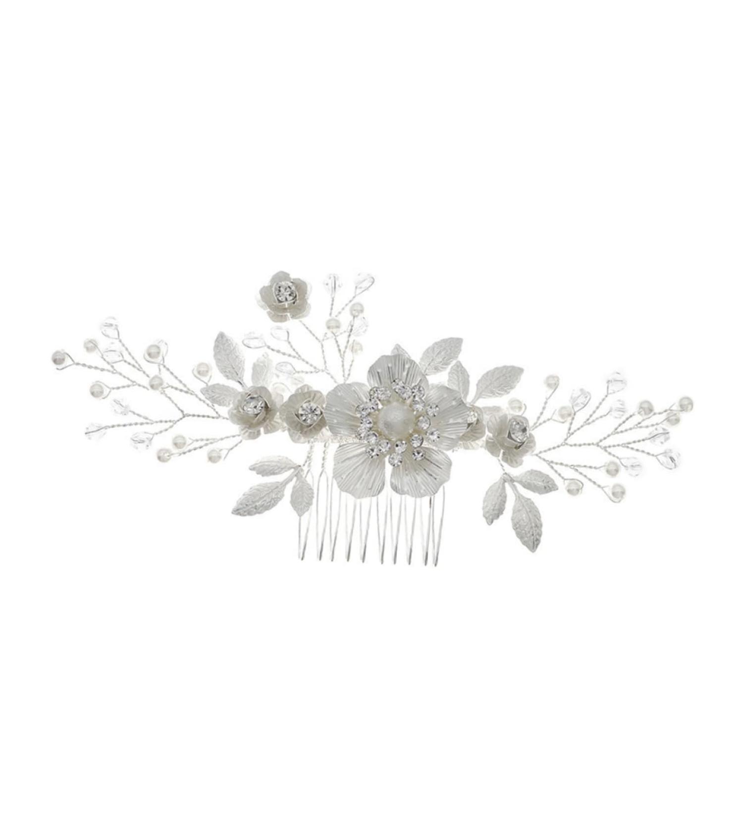 Mikinona Flower Comb Hair Comb for Bride Headpiece for Bride Wedding Bride Hair Comb Bridal Headpiece Bridal Hair Accessory Bridal Hair Accessories Hair Jewelry Wedding Hair Comb - Buy Online on GoSupps.com