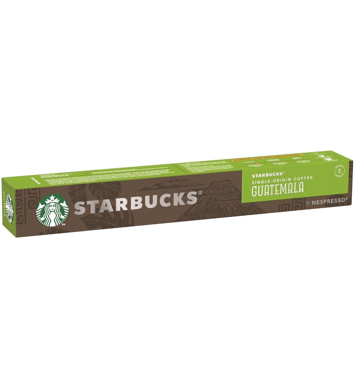 STARBUCKS Pack 10 Capsules caf Starbucks by Nespresso Single Origin Guatemala
