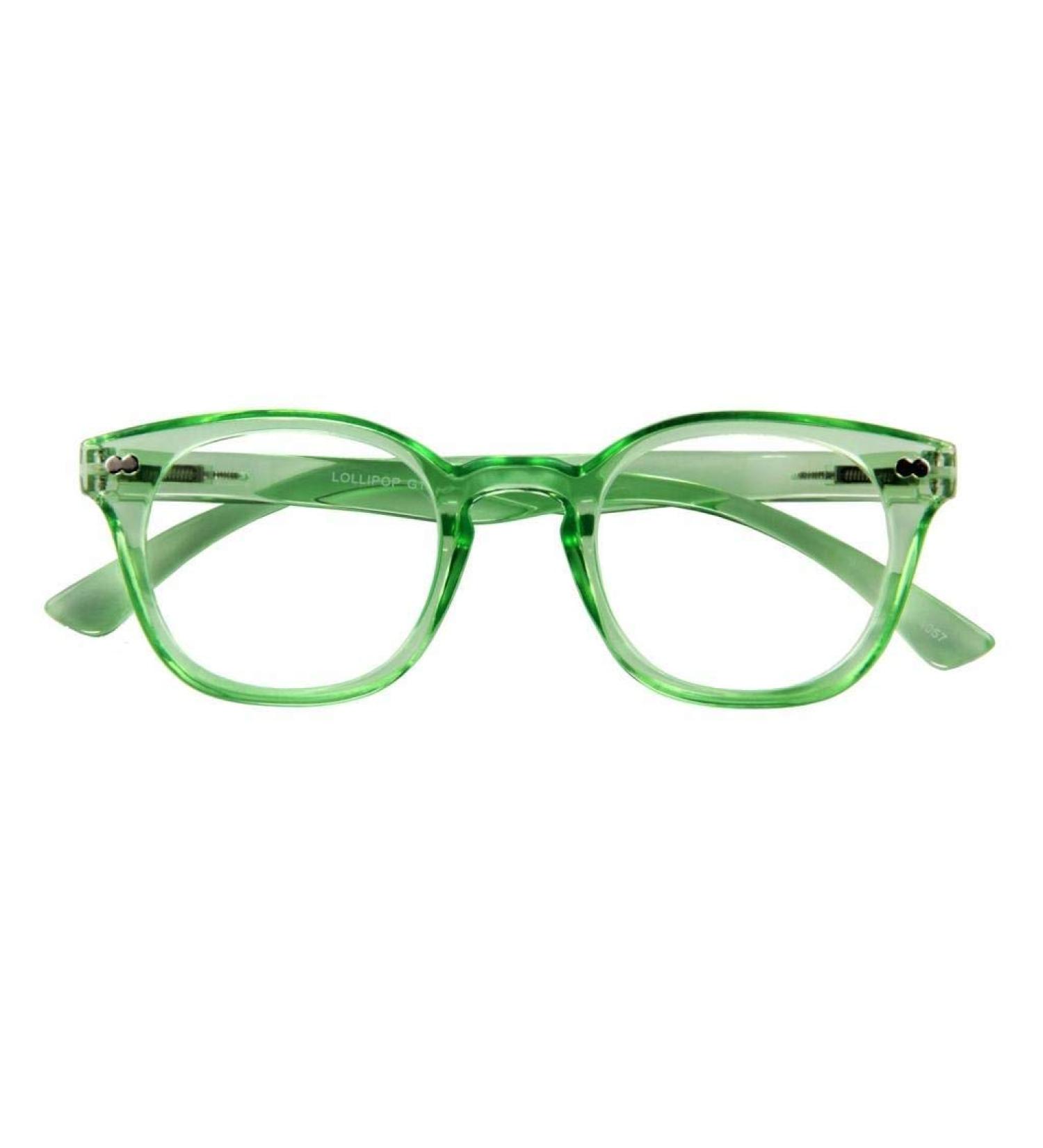 I need you reading glasses Lollipop green +1.50 Dpt.: Reading glasses with spring technology strength: +1.50 Dpt.(Available in other colors/strengths)