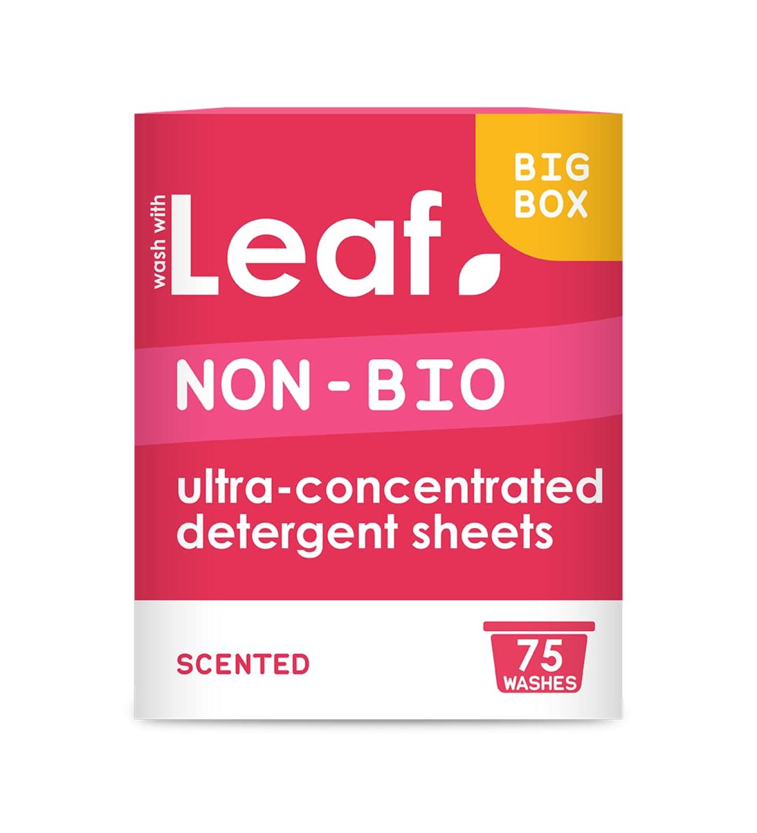 Leaf Laundry Sheets x75 - Ultra Concentrated Non-Bio Detergent | Simple Sheet Laundry Swaps | Travel-Friendly | 75 Count Pack - Buy Online on GoSupps.com