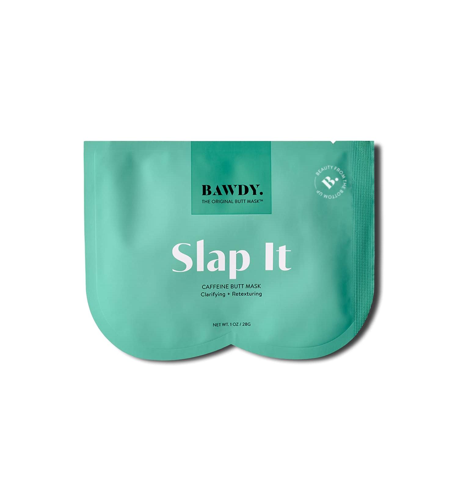 BAWDY Slap It Caffeine Beauty Butt Mask - Retexturizing & Detoxifying - 2 Sheets - Clean Beauty Mask - Buy Online on GoSupps.com