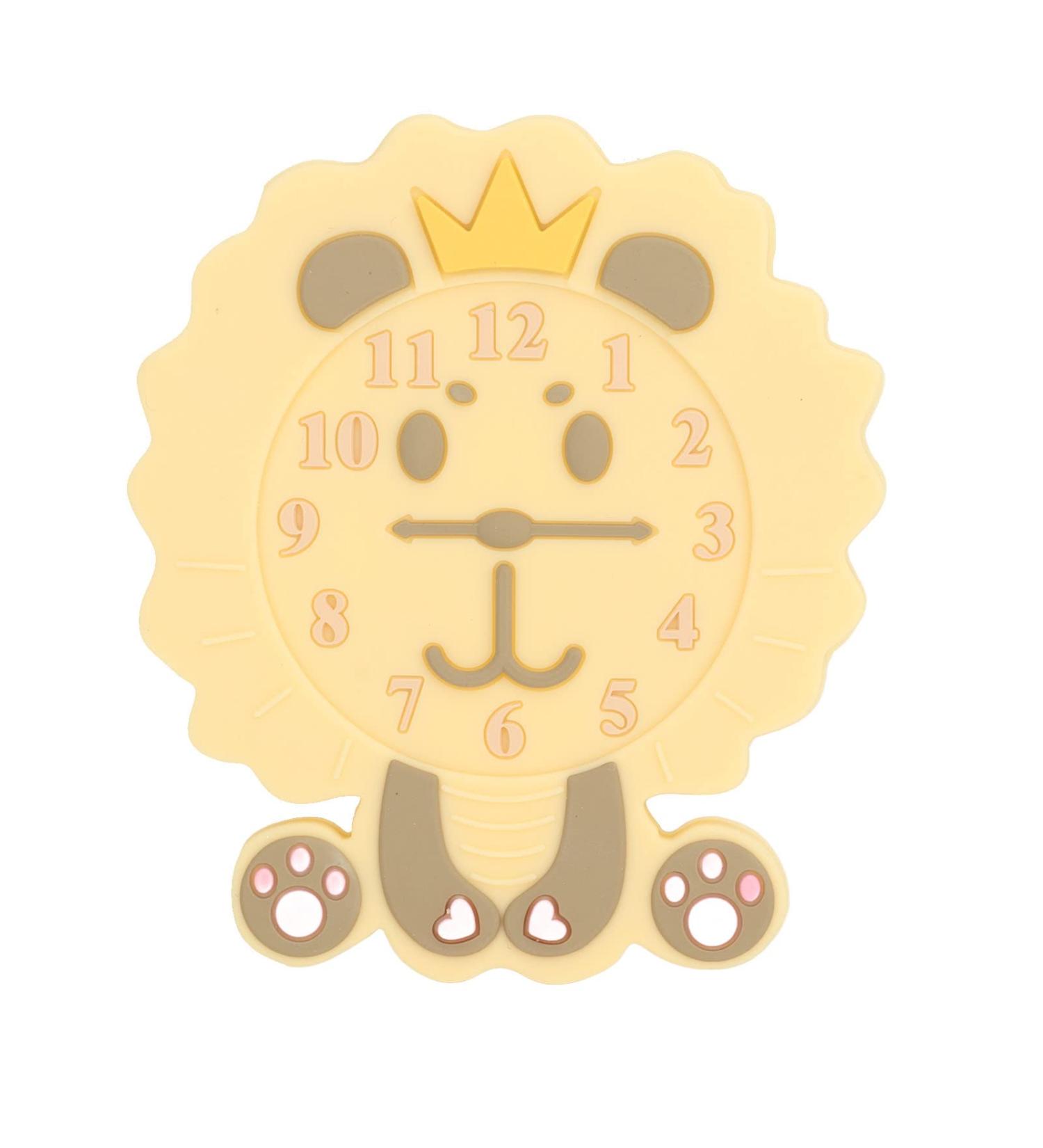 Cartoon Animal Alarm Clock Teething Toy for Babies 0-12 Months - Silicone Gum Relief Toy - Buy Online on GoSupps.com